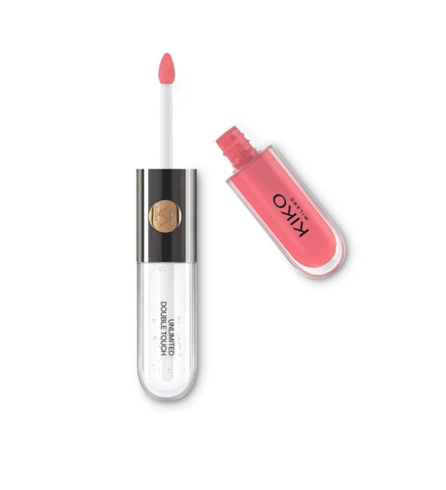 KIKO Shiny Liquid Lipstick Unlimited Double Touch 112 Satin Peach Rose 6ml