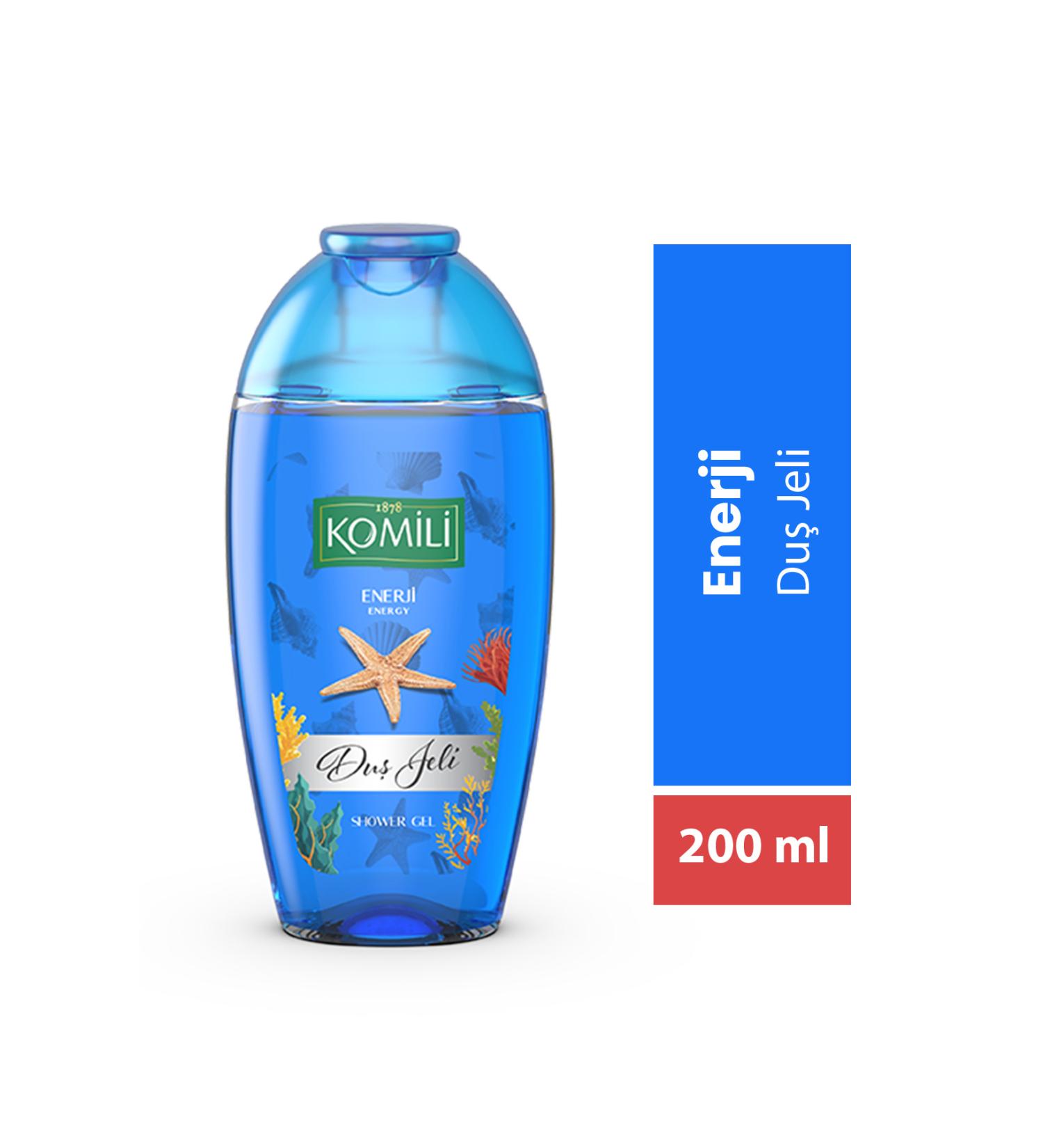 Komili Energy Vegan Travel Size Shower Gel - Fresh Scent - 200 ML - Buy Online on GoSupps.com