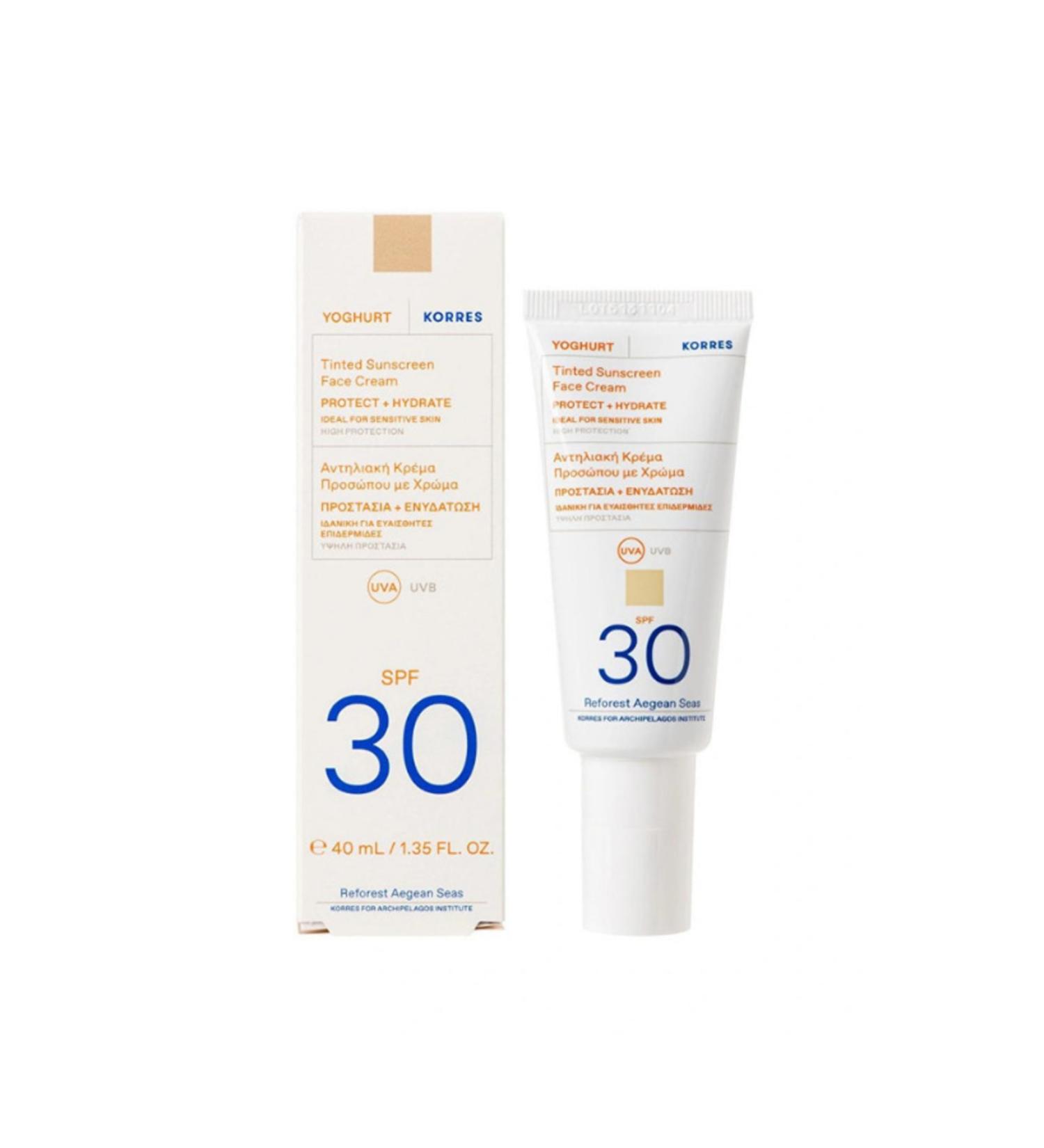 Korres Yoghurt Sunscreen Tinted Cream (face) Spf30 40ml - The Journey