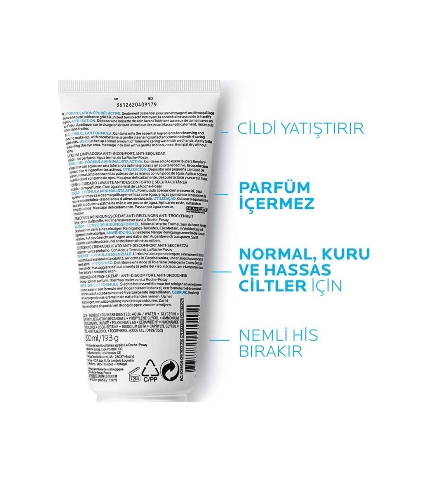La Roche Posay Purifying and Nourishing Facial Cleansing Gel for All Skin Types 200ml PSSNS.741 - Buy Online on GoSupps.com