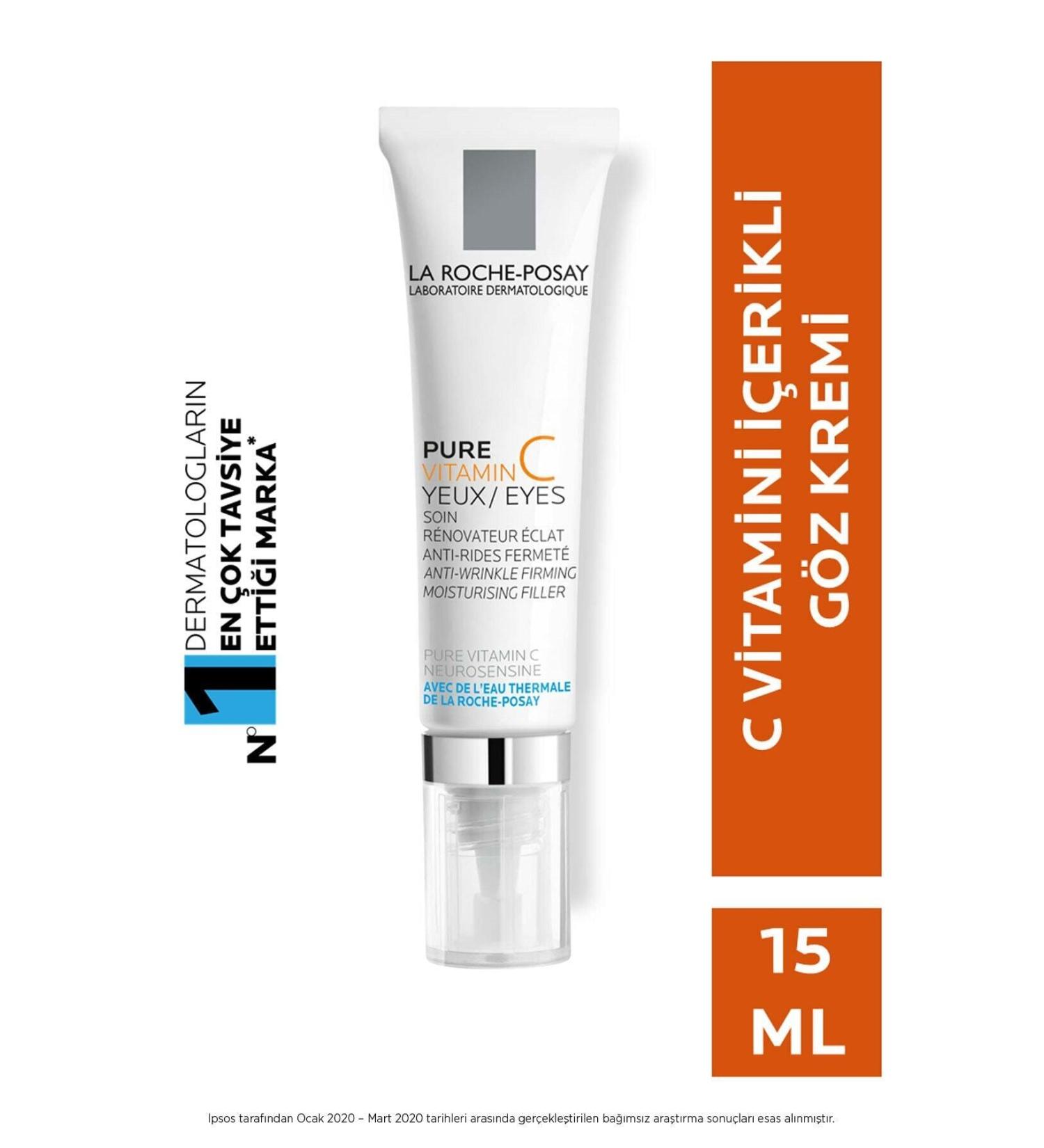 La Roche Posay Redermic Pure C Yeux - Anti-Wrinkles Anti-Tightness and Anti-Shine Eye Contour