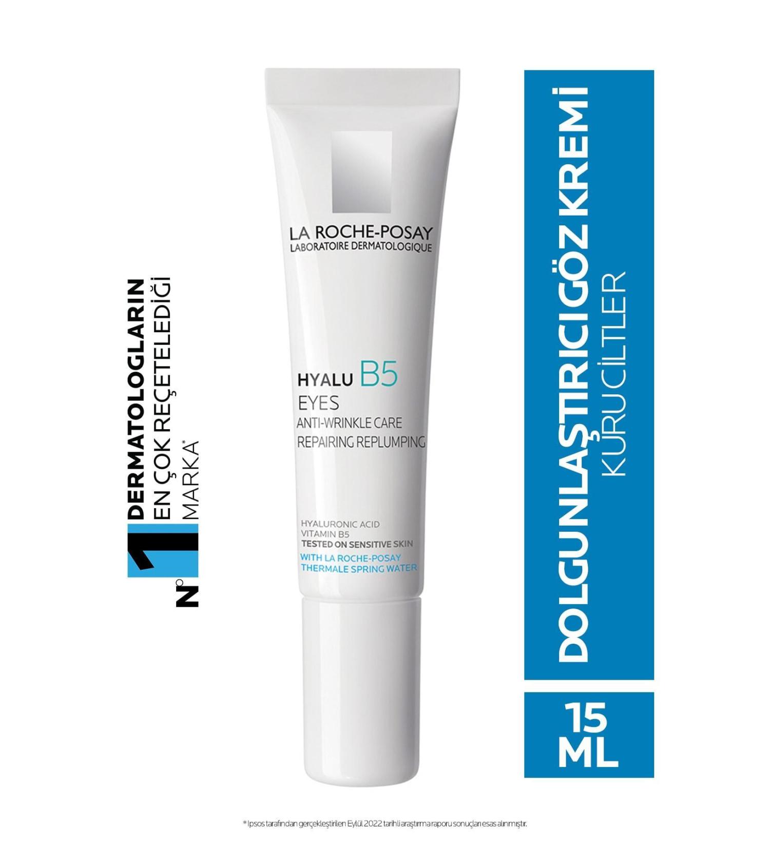 La Roche Posay Hyaluronic Acid And Vitamin B5 Yeux Plumping Eye Cream 15 Ml Repair154 - Buy Online on GoSupps.com