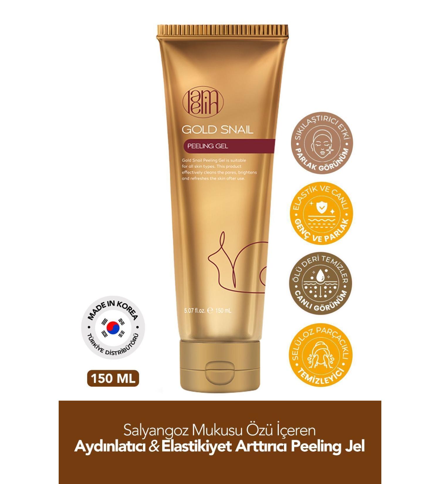 Lamelin Snail Mucus Extract Brightening Peeling Gel Lamelin Gold Snail Peeling Gel 150 ml - Buy Online on GoSupps.com