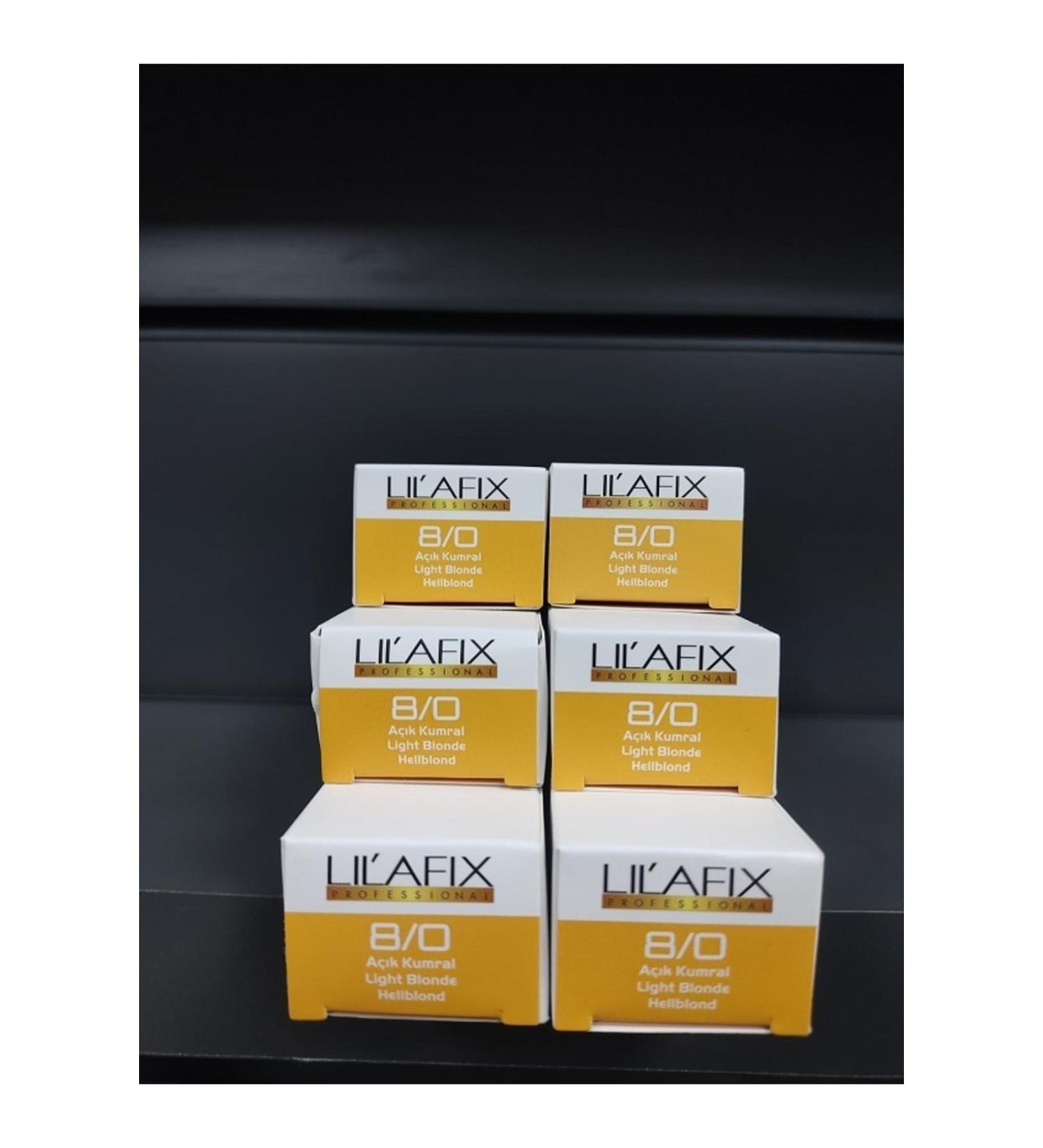 Lilafix 8/0 Light Blonde Cream Hair Dye 60mlx 6 Pieces keus0506049