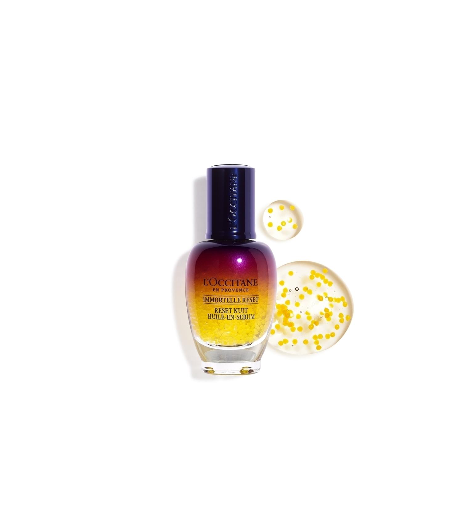 L'Occitane IMMORTELLE RESET NIGHT SERUM - SKIN BARRIER REPAIRING NIGHT SERUM - 30 ML DEMBA3295 - Buy Online on GoSupps.com