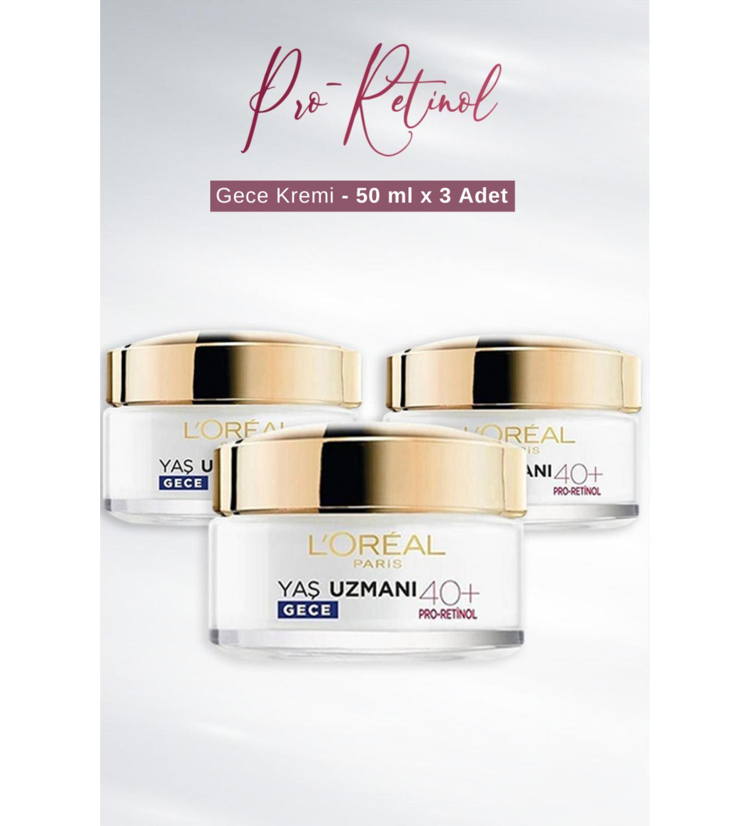 L'Oreal Paris Loreal Paris Age Expert Anti-Wrinkle Day Cream 50+ Peptides 50 ml x 3 Pcs