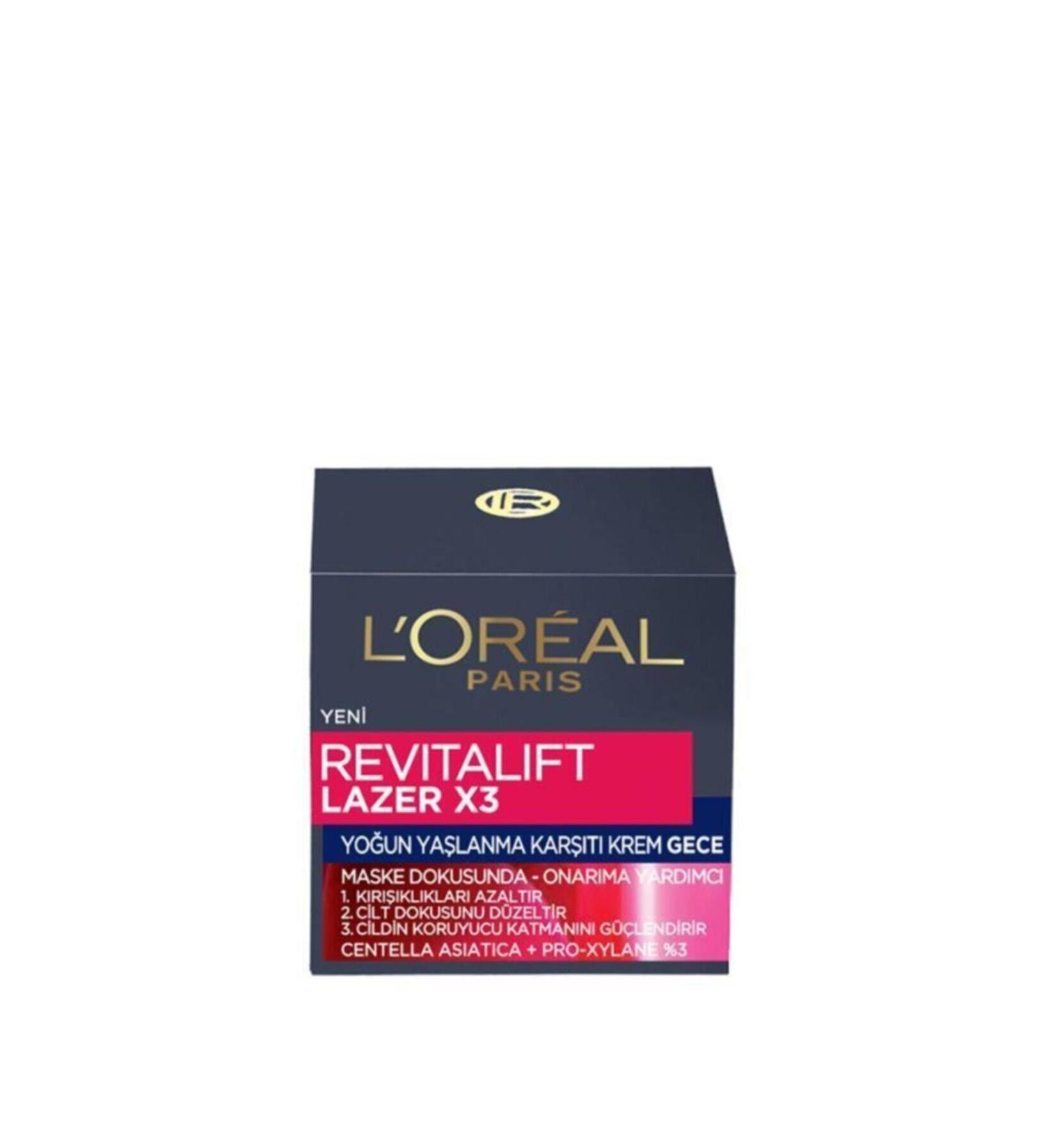 L'Oreal Paris Anti-Aging Night Cream - Dermo Expertise Revitalift Laser X3 50 Ml 3600522480082