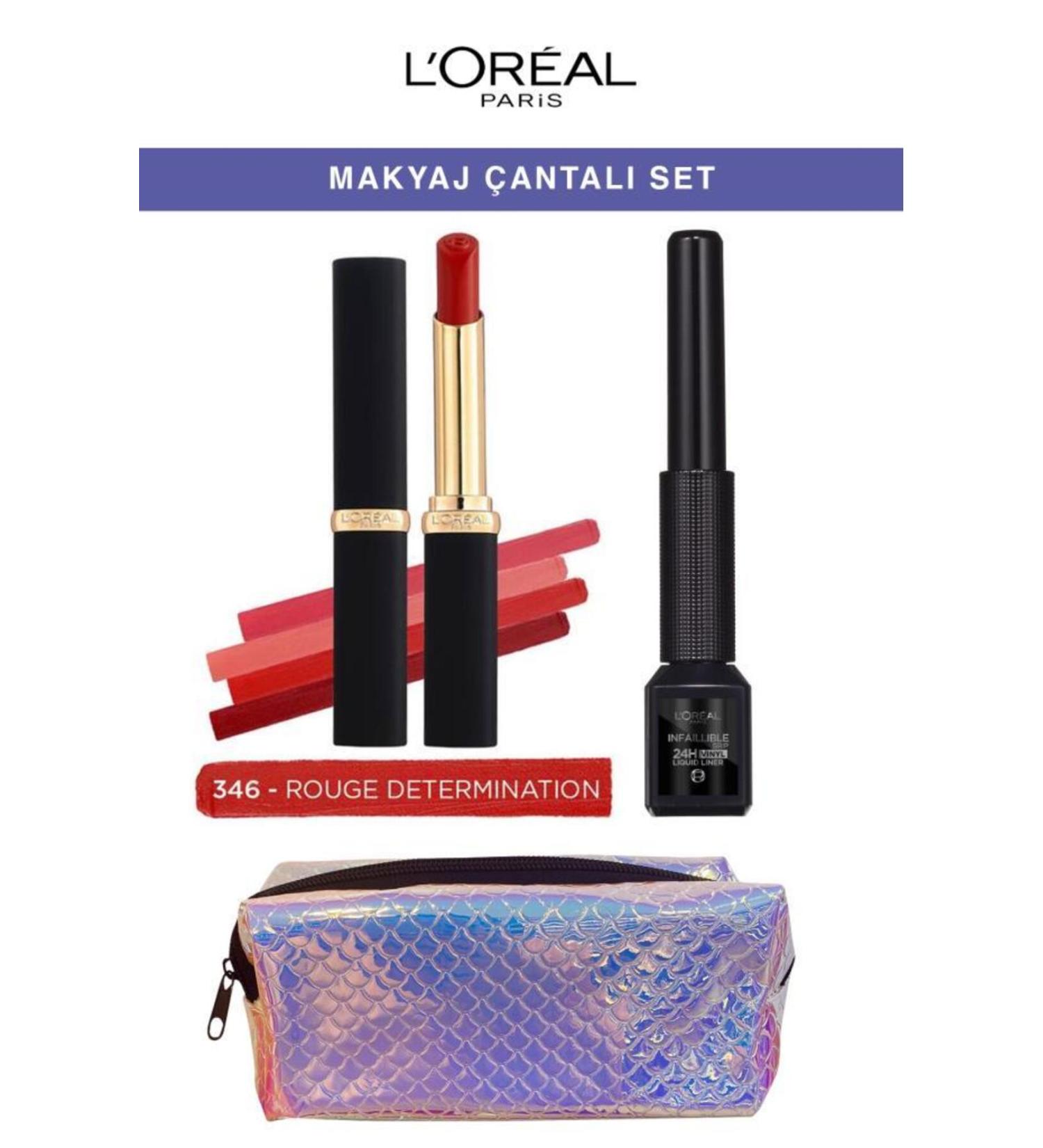 L'Oreal Paris Loreal Paris Color Riche Intense Volume Matte Lips and Matte Eyeliner Makeup Set 346 - Buy Online on GoSupps.com
