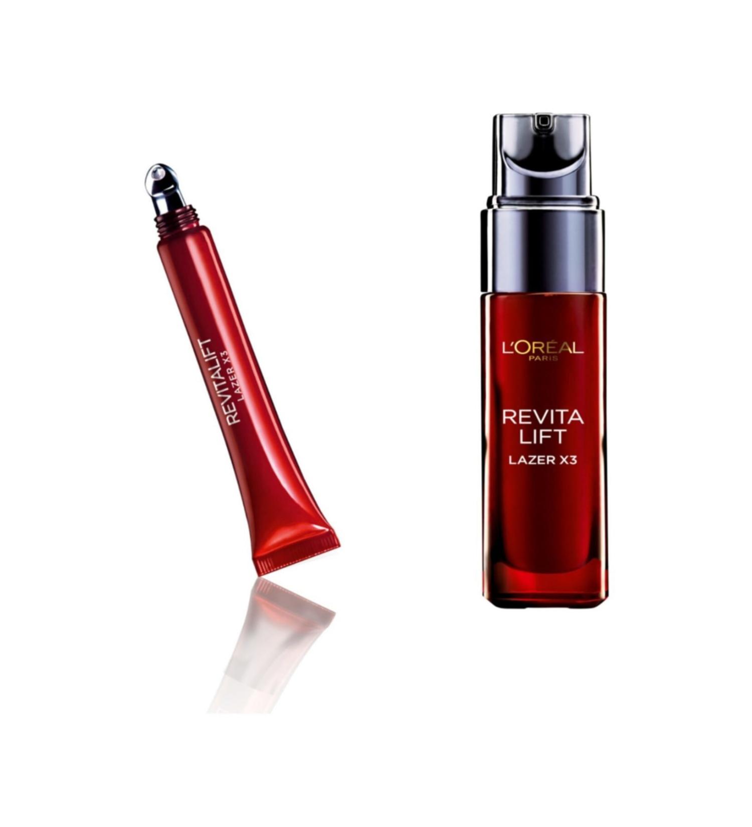 L'Oreal Paris Eye Cream - Moisturizing Skin Care Serum - Dermo Expertise Revitalift Laser X3 - Buy Online on GoSupps.com