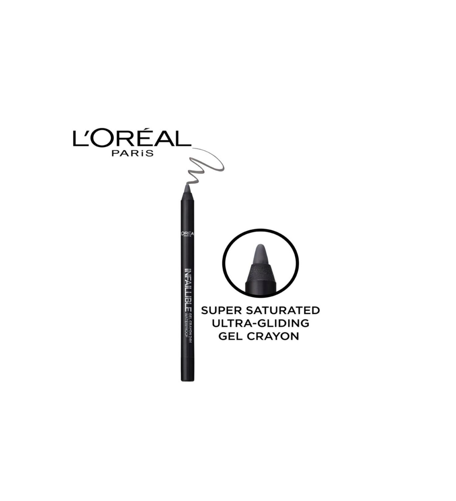 L'Oreal Paris Infallible Gel Crayon Waterproof Grey Eye Pencil -002 GREY FEVER - Buy Online on GoSupps.com