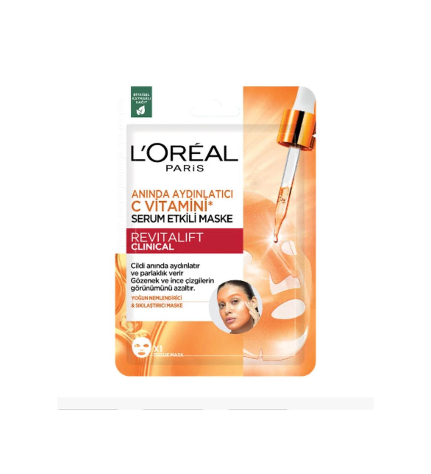 L'Oreal Paris Instant Brightening Vitamin C Serum Effect Mask