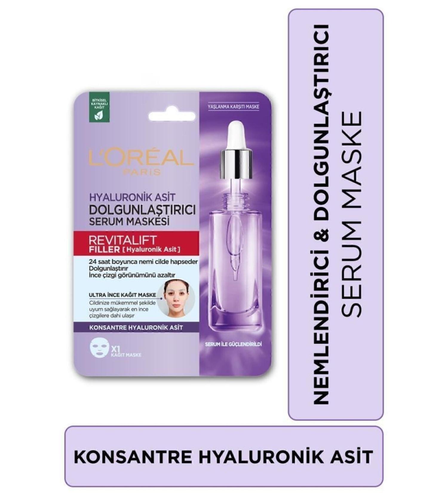 L'Oreal Paris Loreal Paris Revitalift Filler Plumping Serum Mask 28 gr x 2 Pieces