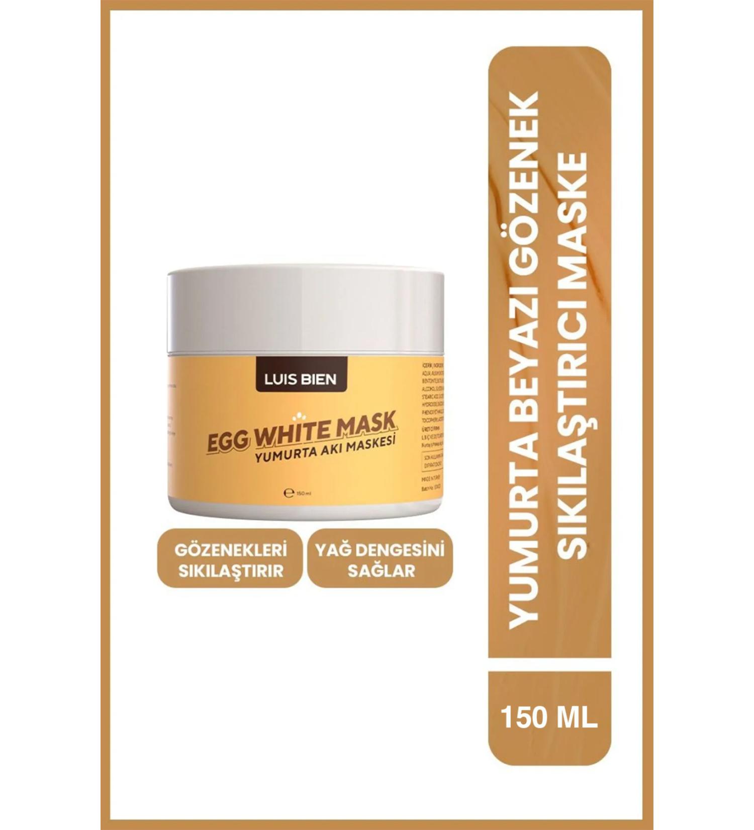 Luis Bien Egg White - Egg White Pore Tightening Mask | 125 G | Revitalizing Effect - Buy Online on GoSupps.com