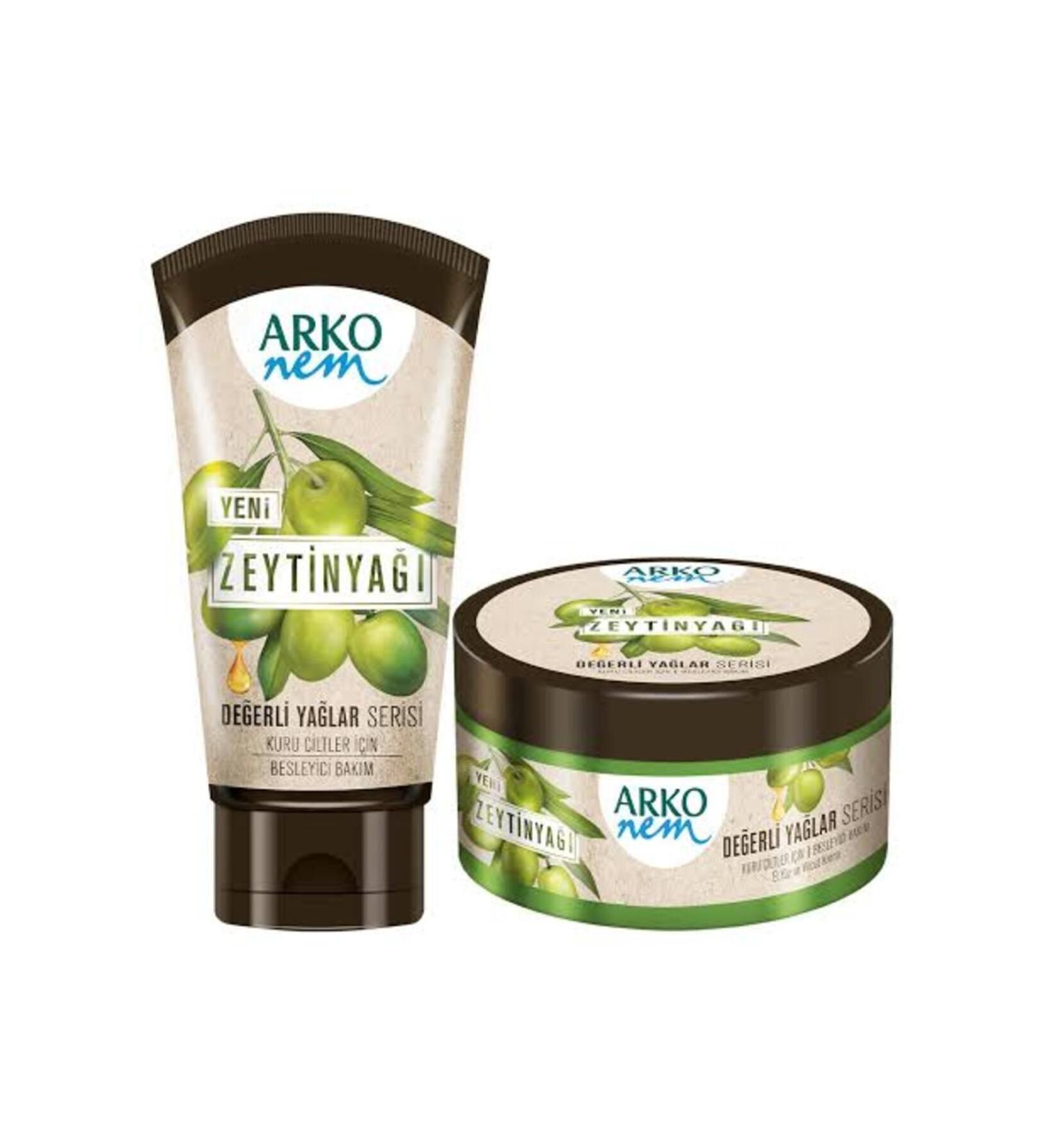 Arko Nem Precious Oils Olive Oil Hand and Body Cream 250 Ml + 60 M - Buy Online on GoSupps.com