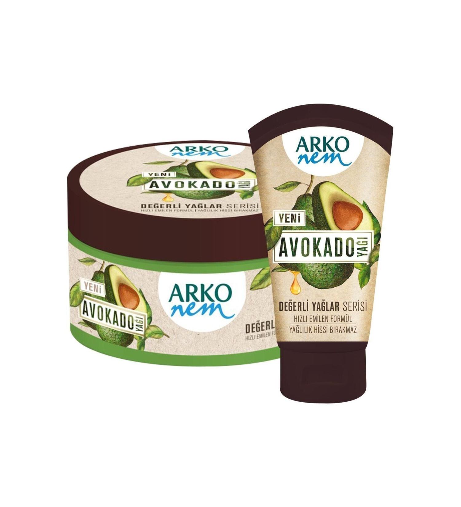 Arko Nem Nem Valuable Oils Avocado Oil Hand and Body Cream 250 Ml + 60 Ml - Buy Online on GoSupps.com