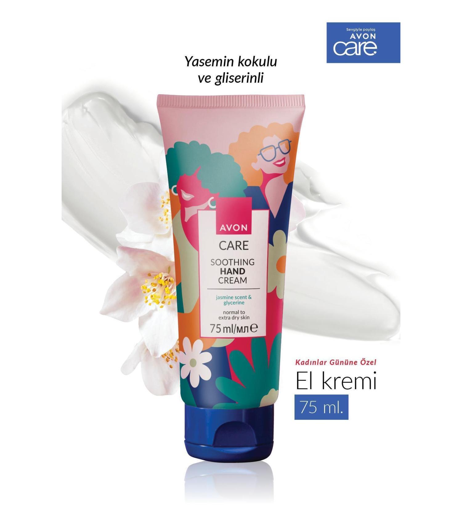 Avon Care Shimmering Jasmine Scented Hand Cream with Glycerin 75 ml