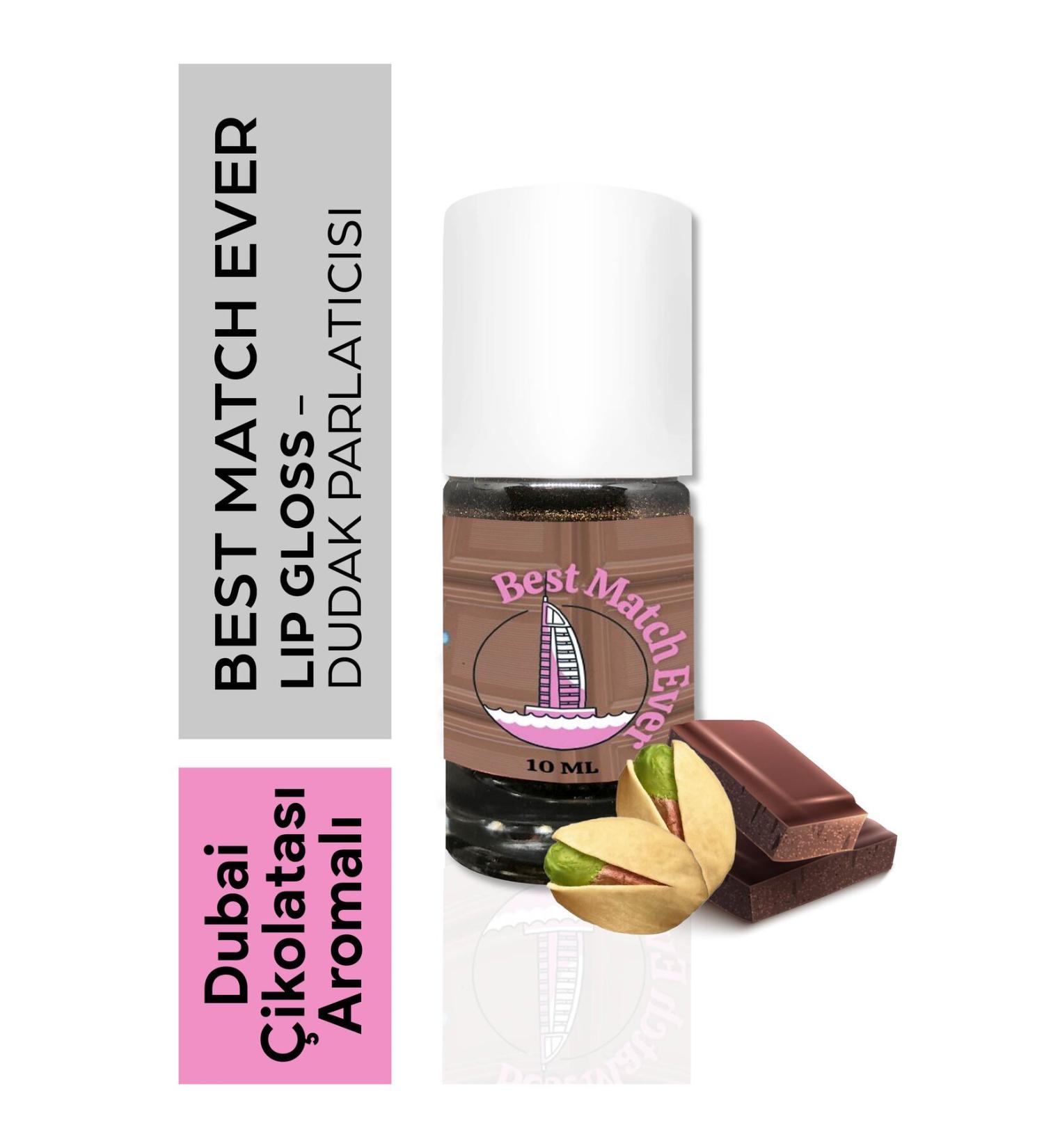 BEST MATCH EVER Dubai Chocolate Lip Gloss - Vegan Dubai Chocolate Lipgloss - Brown Lip Gloss- Gloss - Buy Online on GoSupps.com