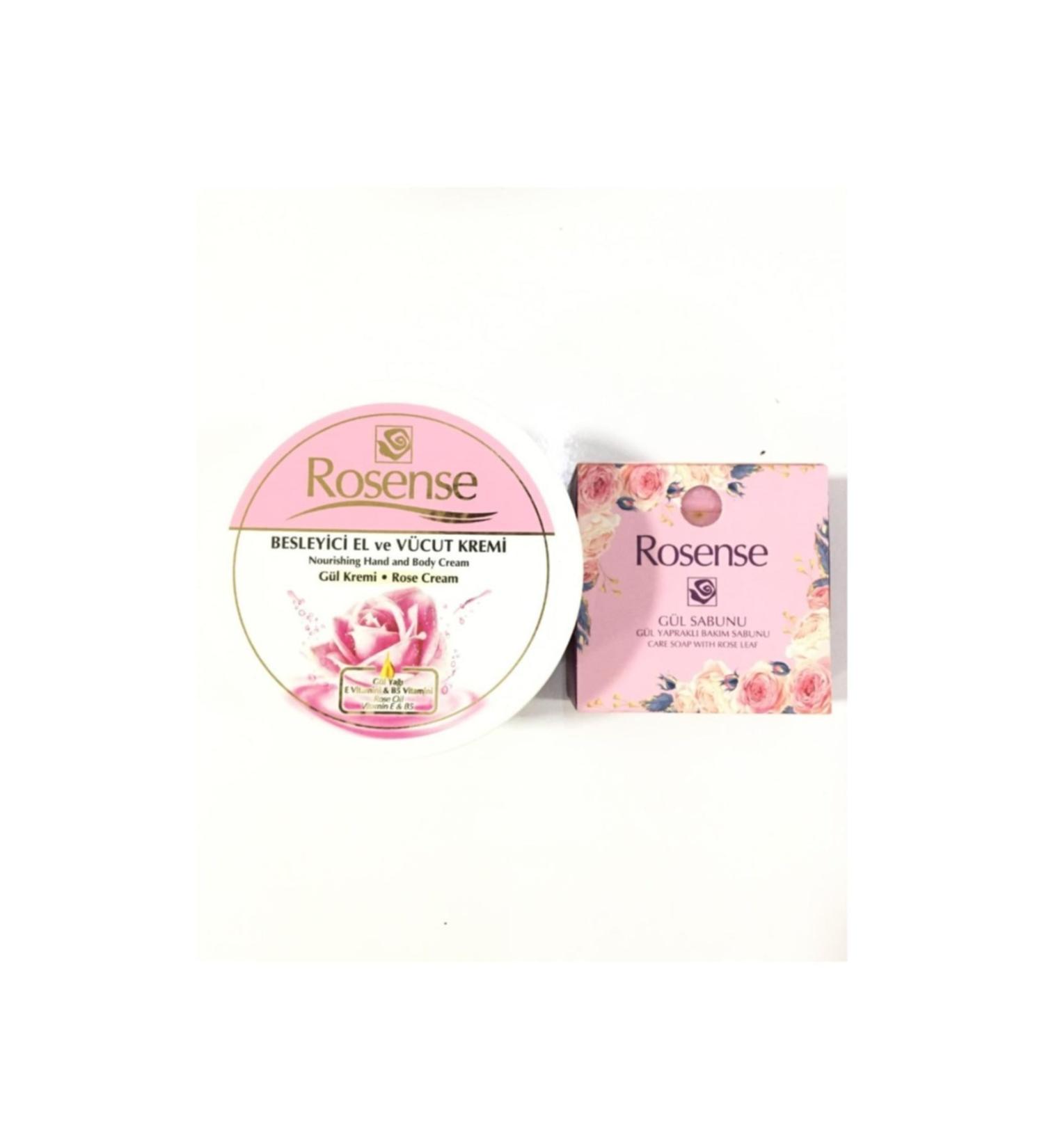 Rosense Nourishing Hand and Body Cream + Rose Petal Care Soap