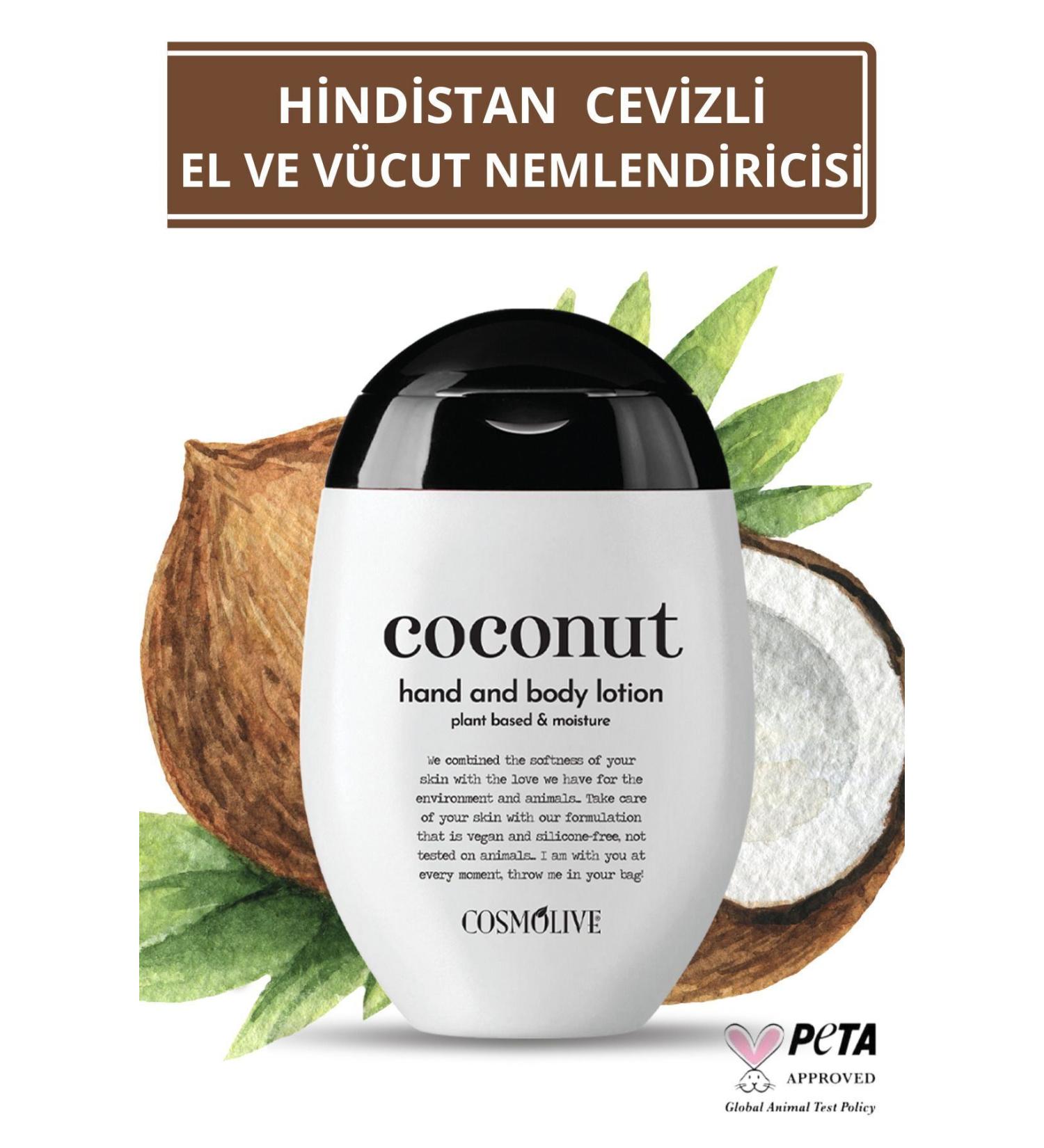 Cosmolive Coconut Moisturizing Hand and Body Lotion Scented Moisturizing Cream 100 ml