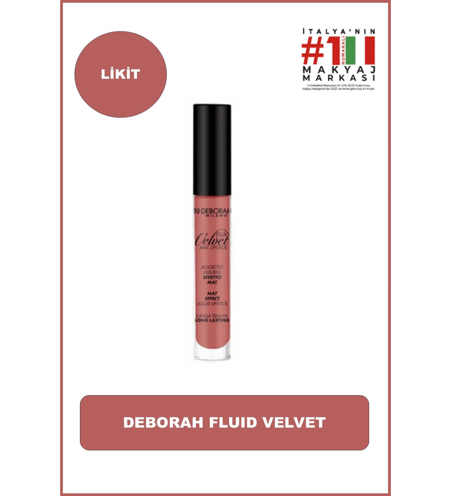 Deborah Fluid Velvet Matte Lipstick No: 13