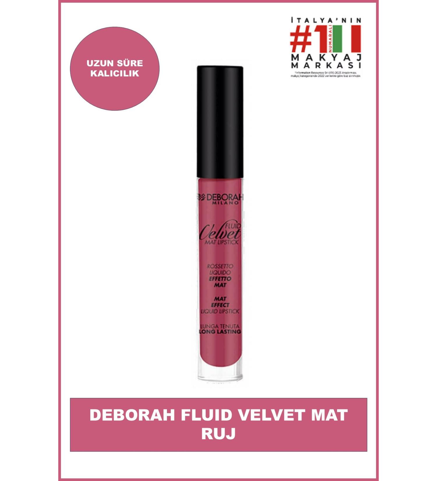 Deborah Fluid Velvet Matte Lipstick No: 15 - Buy Online on GoSupps.com