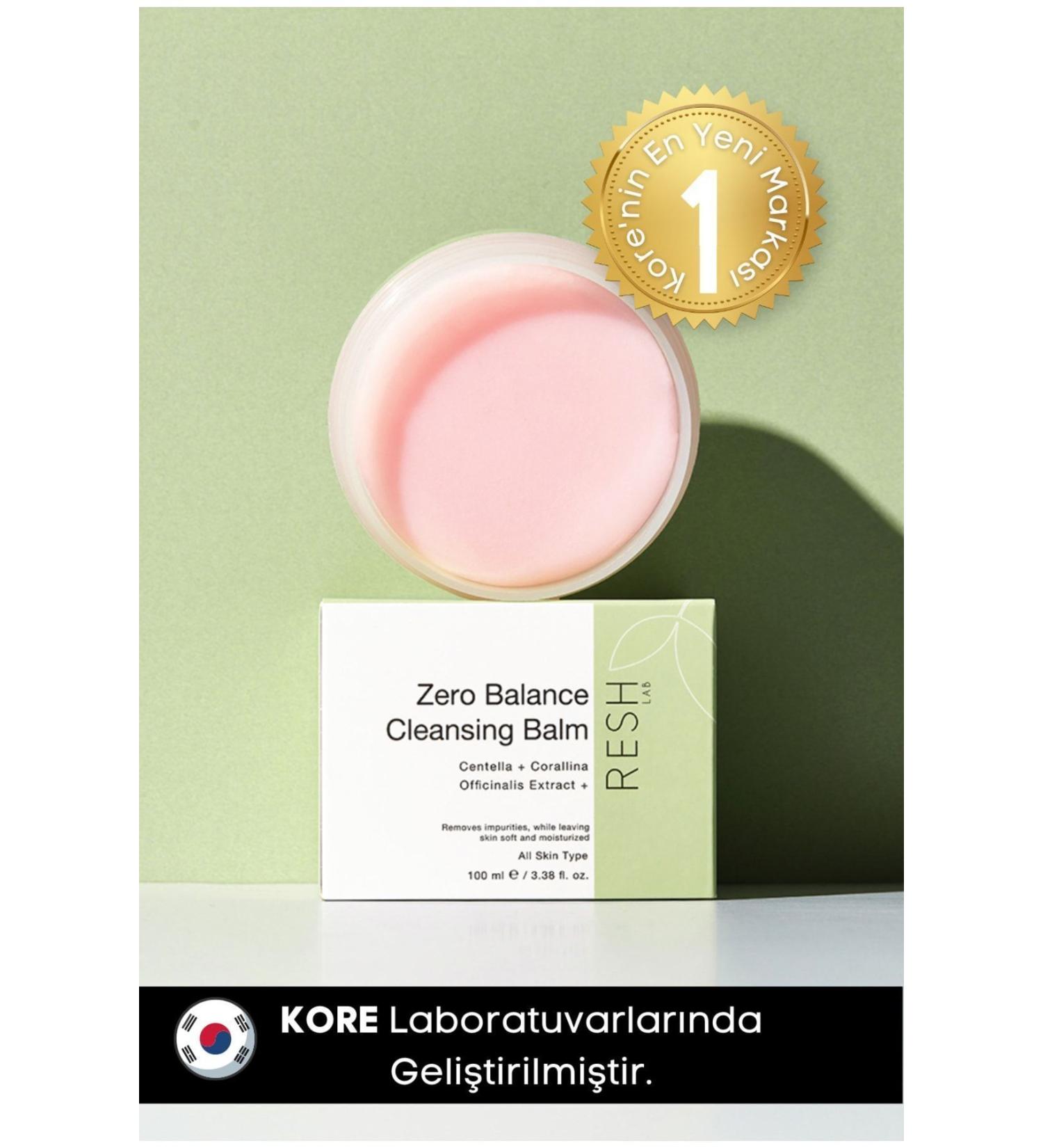 RESH LAB Zero Balance Cleansing Balm 100ml - Vegan Oil Based Facial Cleanser & Makeup Remover - Buy Online on GoSupps.com