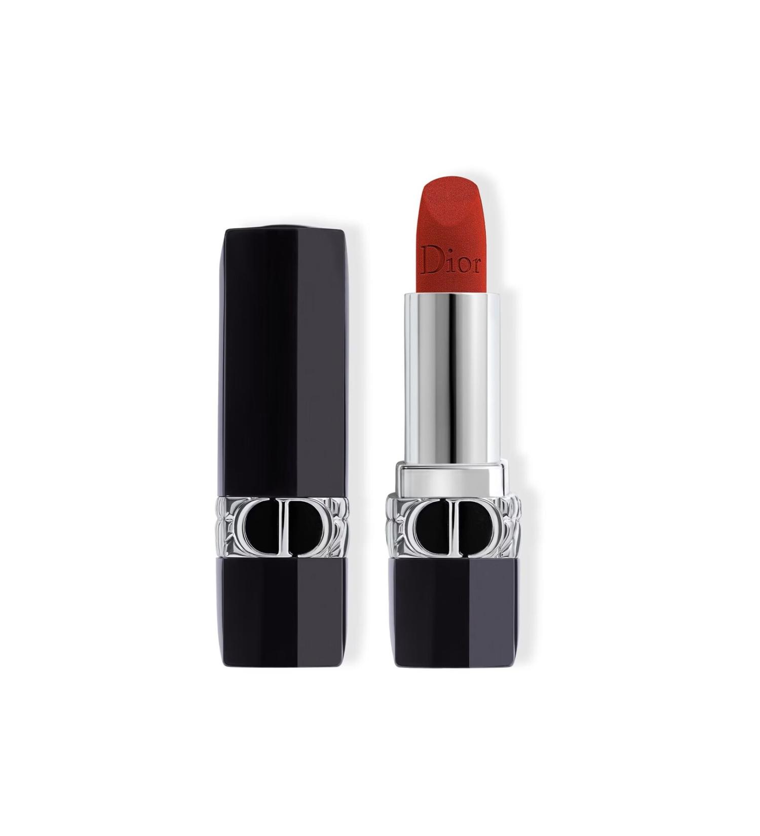 Dior Rouge Dior- 16 Hour Effective Pomegranate Flower Matte Metallic Velvet Satin Finish Lipstick