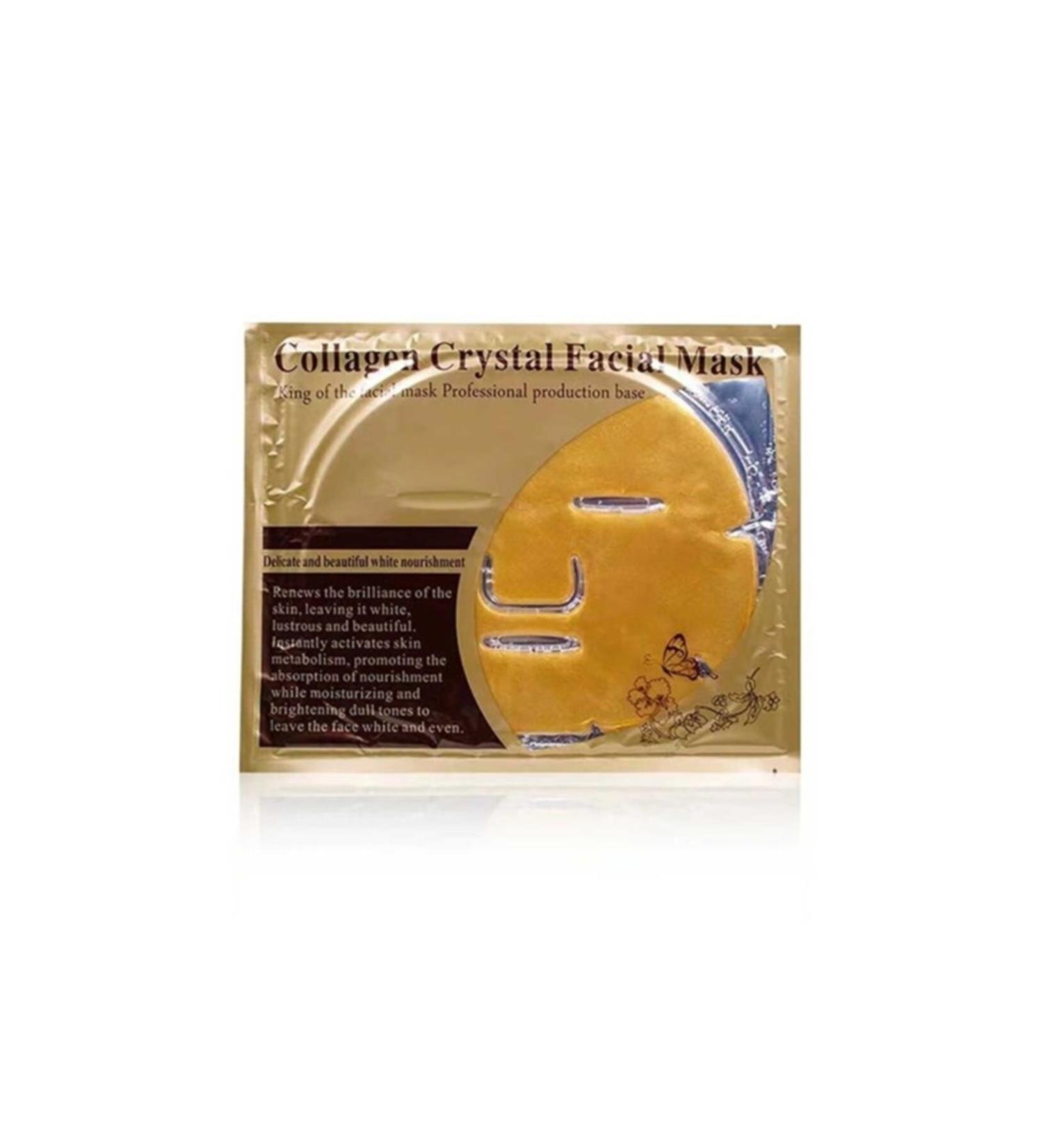 Elea 3 Pieces Gold Mask Collagen Crystal Anti-Aging Care Face Mask Gold Gold