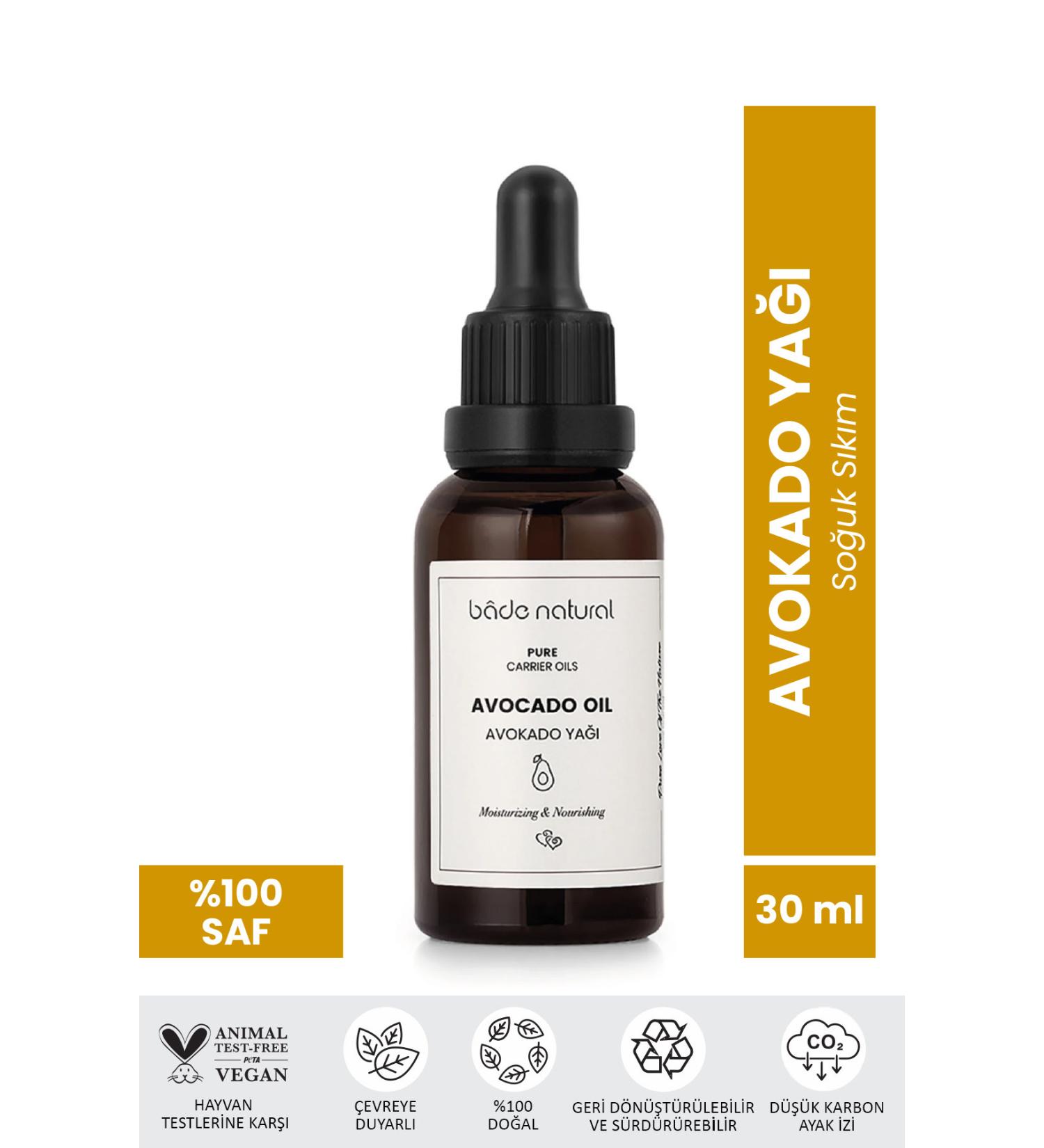 Bade Natural Avocado Oil Cold Pressed 0 Pure 30 ml - Buy Online on GoSupps.com