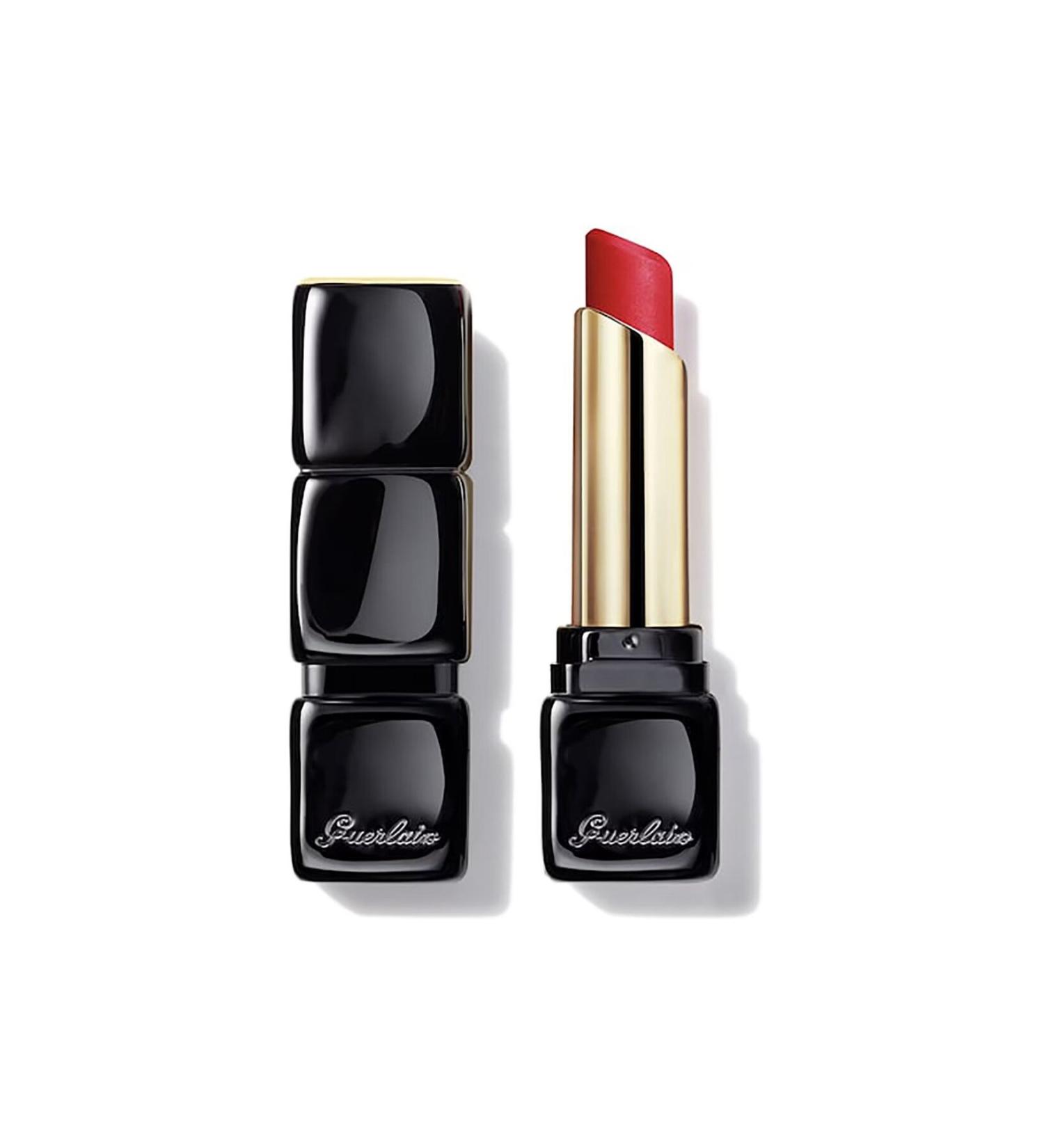 Guerlain KissKiss Tender Matte - 12 Hours Long-Lasting Delicate Shimmer Matte Lipstick 2.8 gr