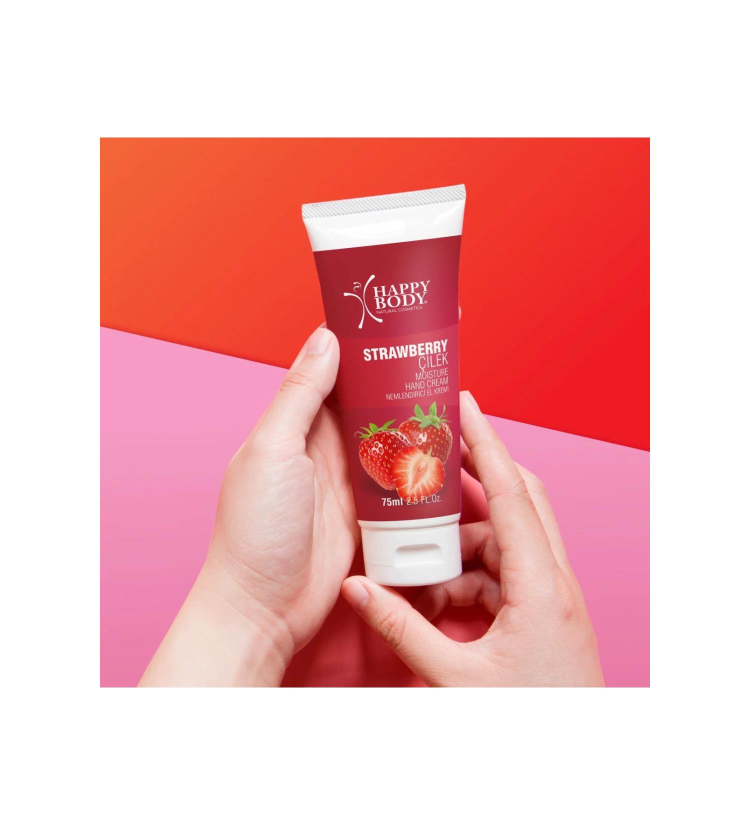 Happy Body Strawberry Hand Cream 75ml - Buy Online on GoSupps.com