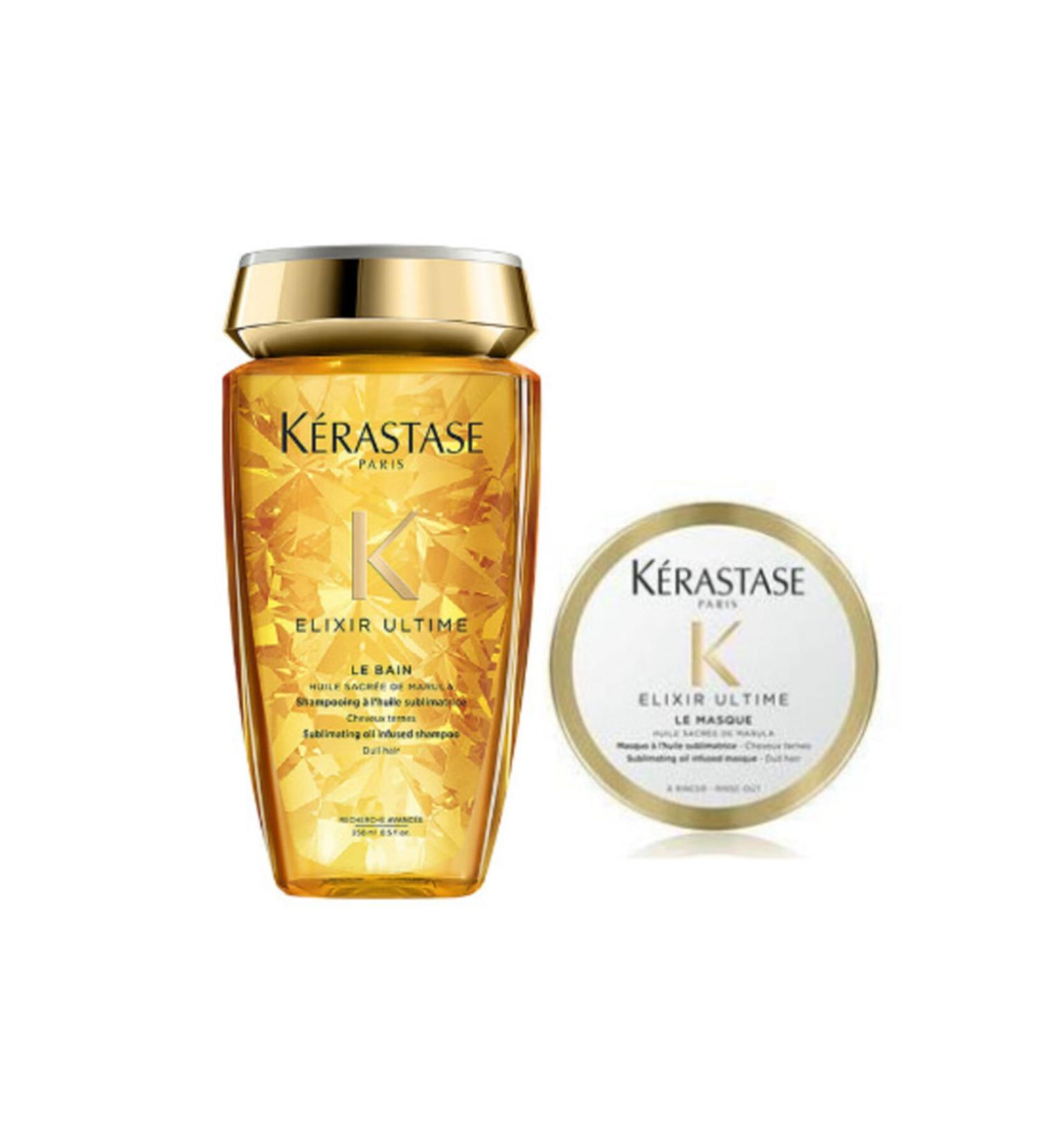 Kerastase Gift Elixir Ultime Oleo Riche Shampoo 250ml + 75ml Hair Mask