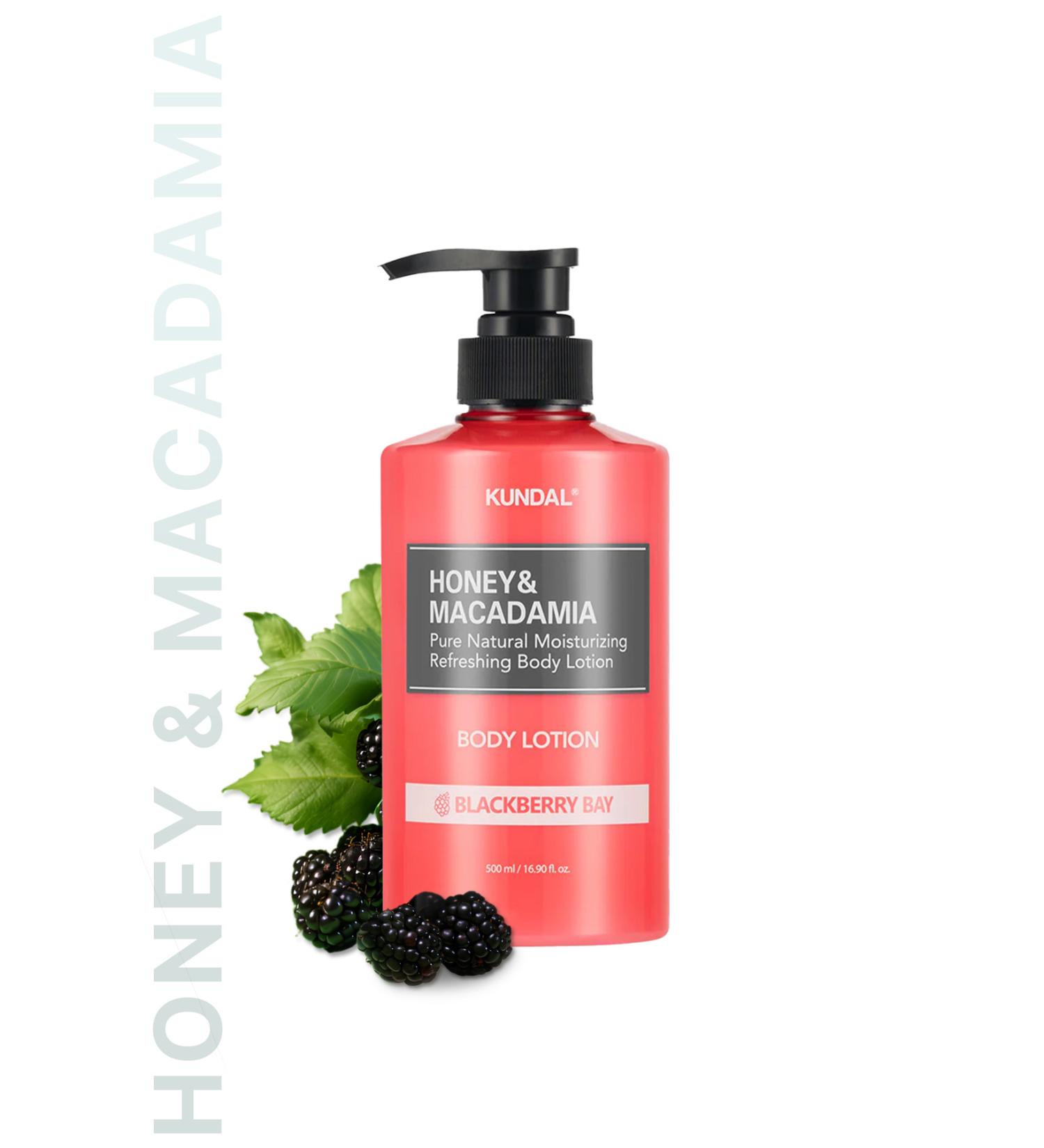 Kundal Moisturizing and Nourishing Body Lotion KUNDAL Honey & Macadamia Pure Body Lotion (Blackberry Bay) - Buy Online on GoSupps.com
