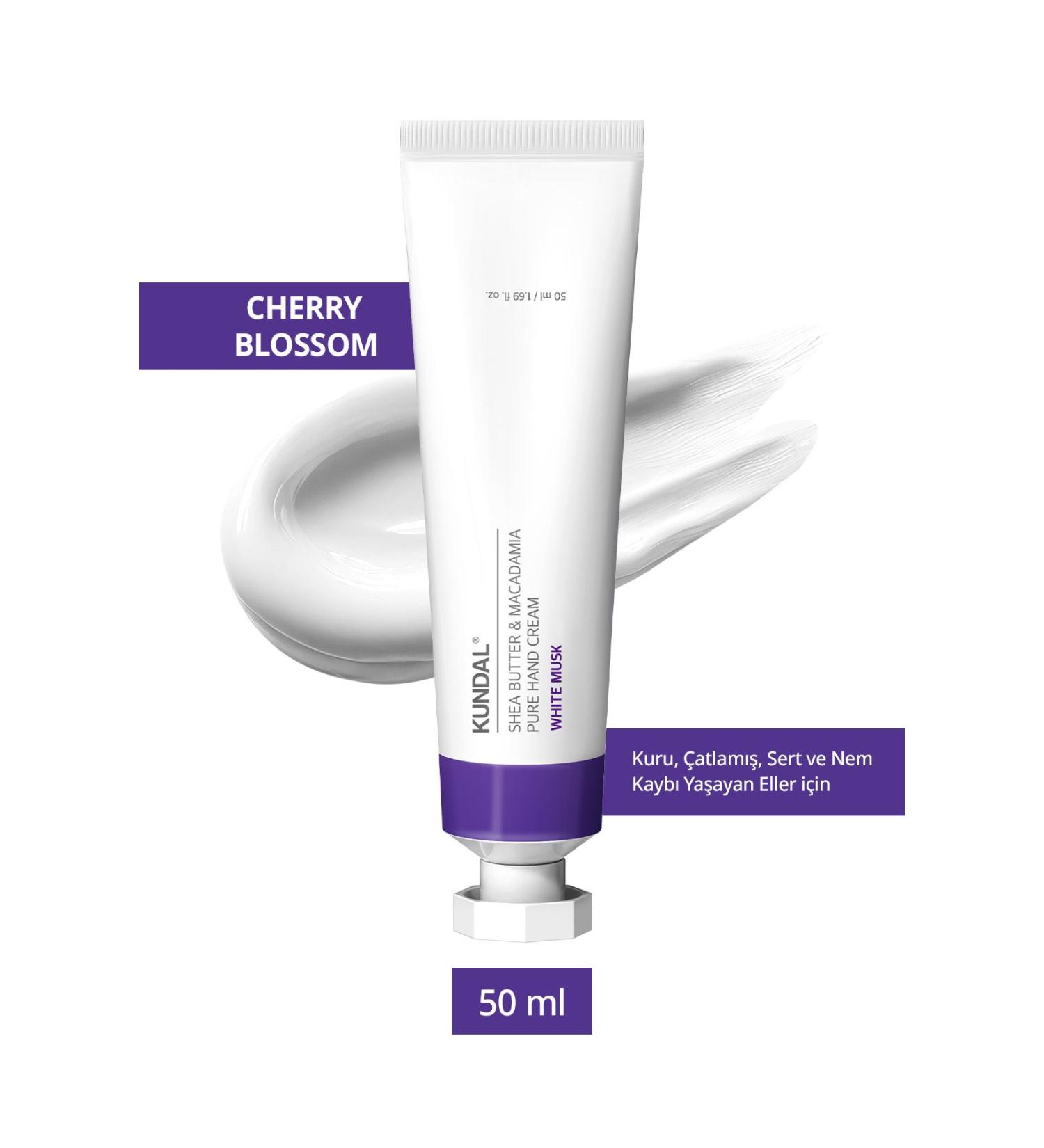 Kundal Intense Moisture Nourishing Hand Cream Kundal Shea Butter & Macadamia Pure Hand Cream 50ml (White Musk) - Buy Online on GoSupps.com