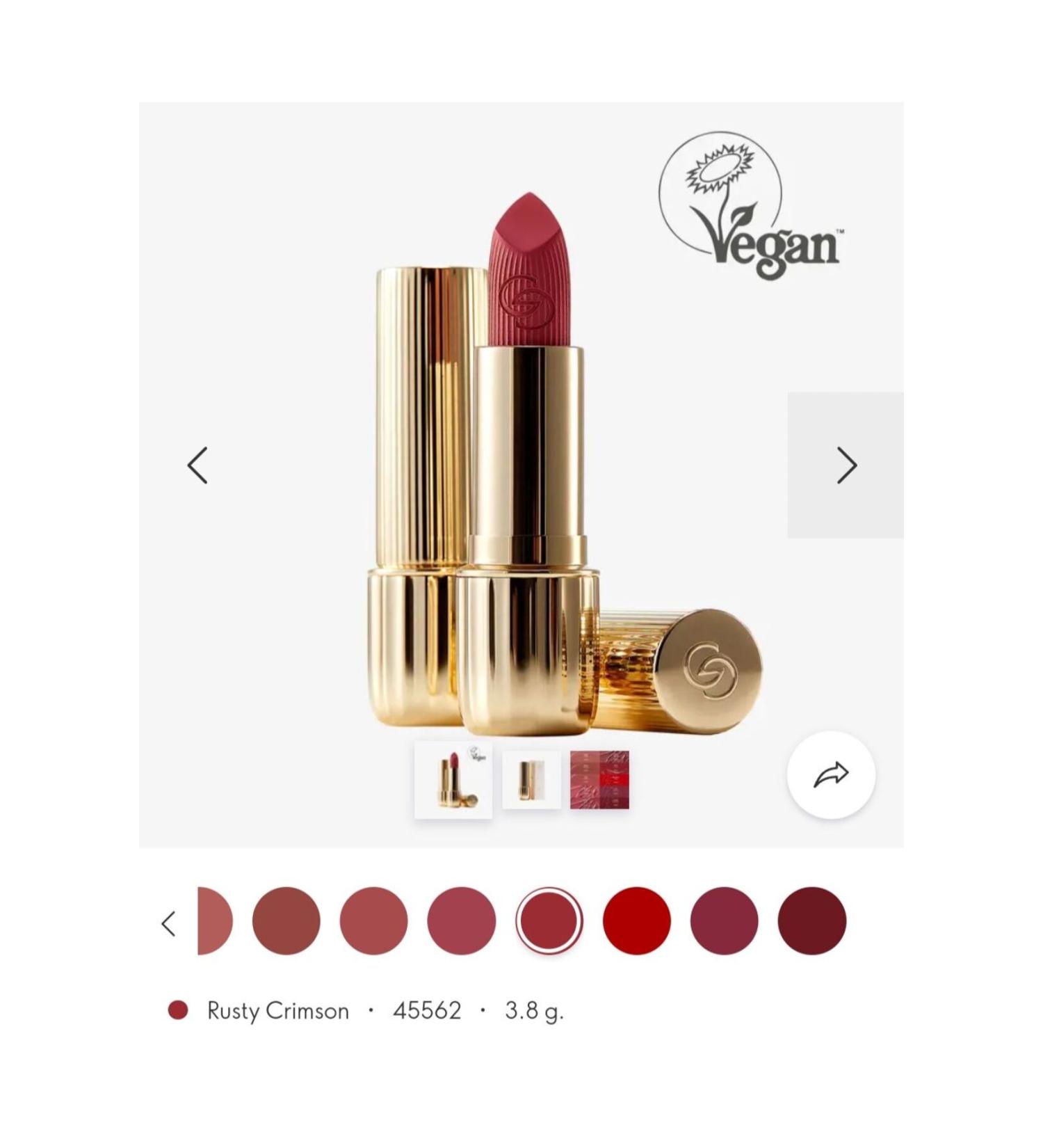 Oriflame Giordani Gold Eternal Glow Lipstick SPF 25 Rusty Crimson - Buy Online on GoSupps.com