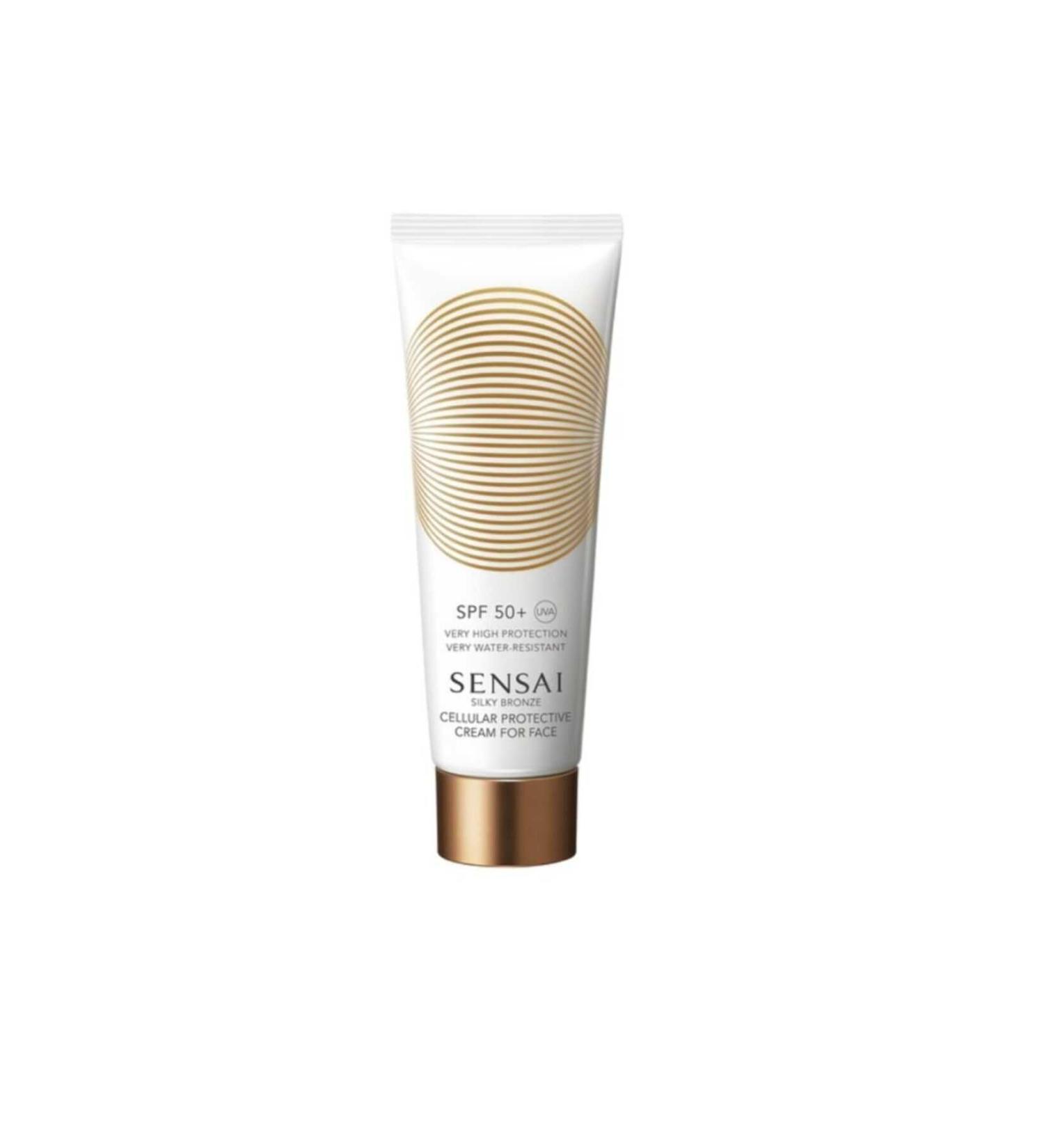 Sensai Silky Bronze Cream For Face Spf 50+ - Sun Cream 150 ml