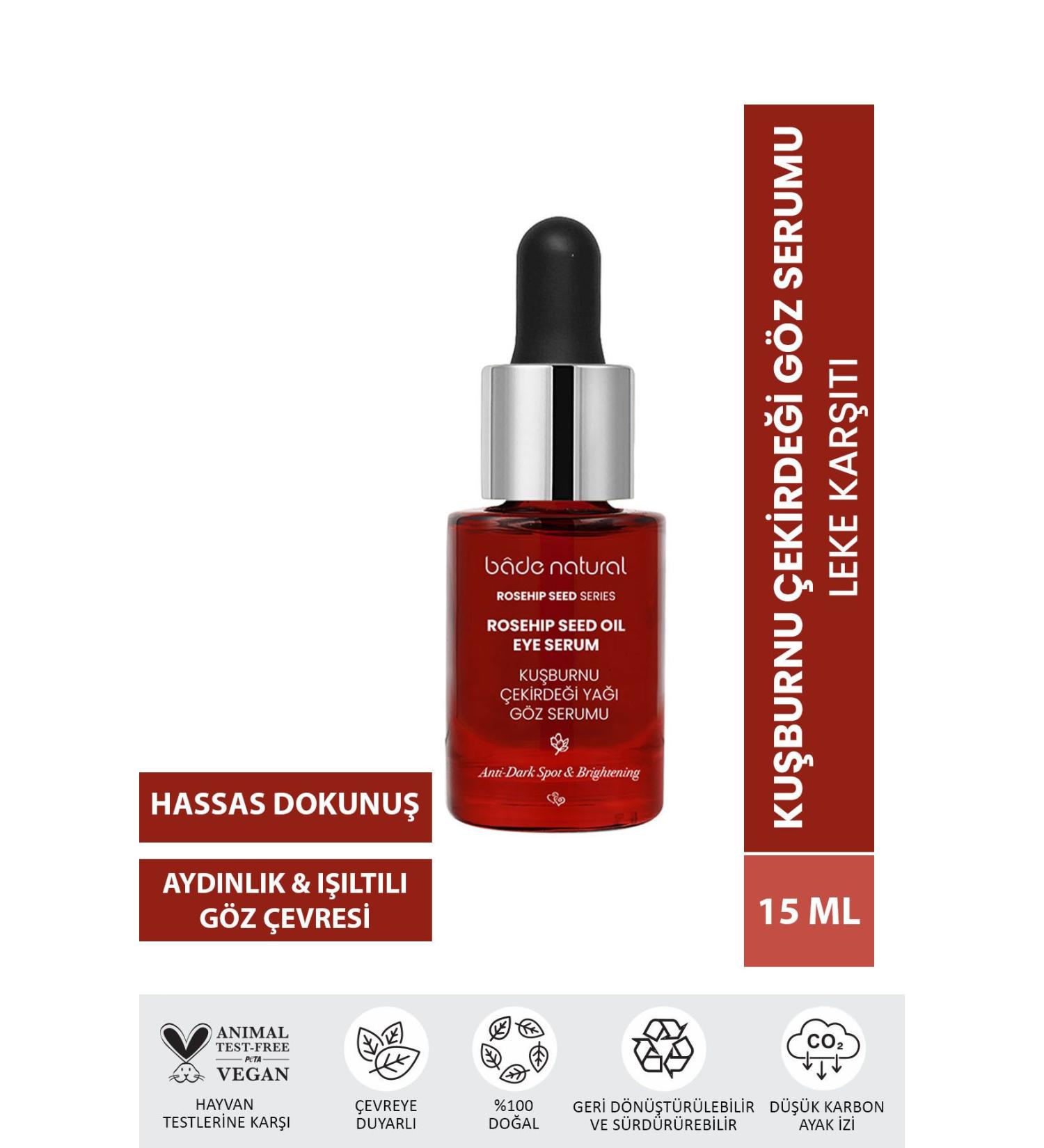 Bade Natural Rosehip Brightening and Anti-Spot Eye Serum 15 Ml - Buy Online on GoSupps.com
