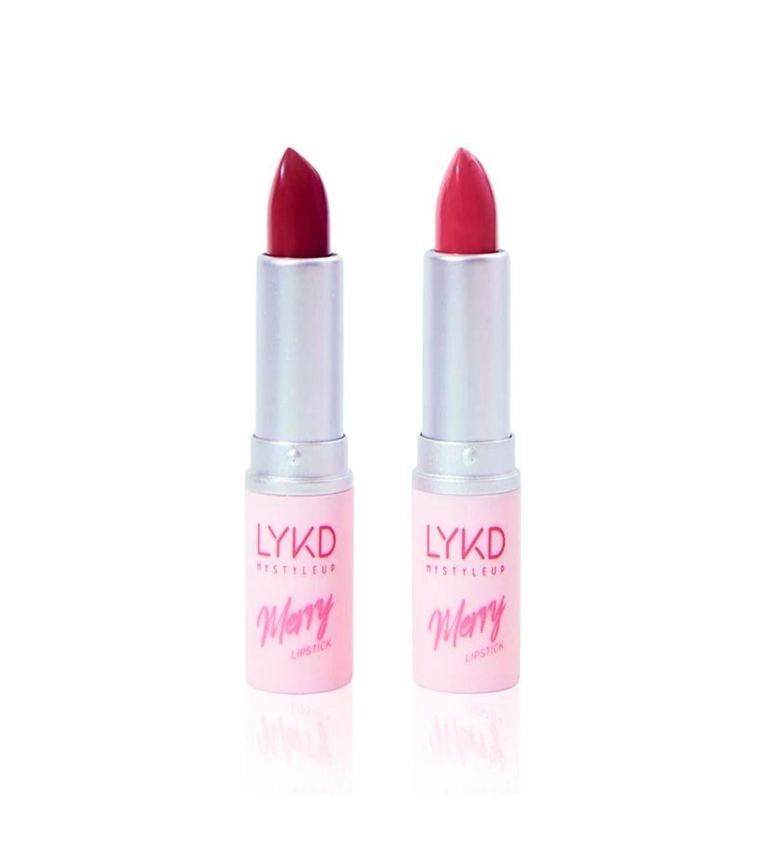 lykd Merry Lip Duo Lipstick Set 516 Warm Pink 584 Light Mulberry - Buy Online on GoSupps.com