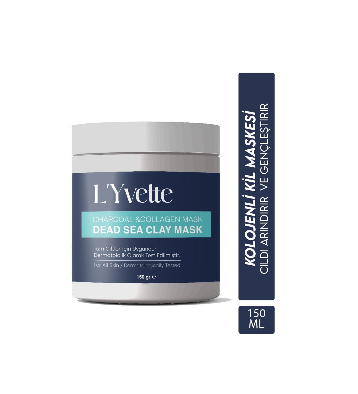 LYvette Collagen Dead Sea Clay Mask Anti-Aging Firming Anti-Akve and Anti-Blackhead 150 gr