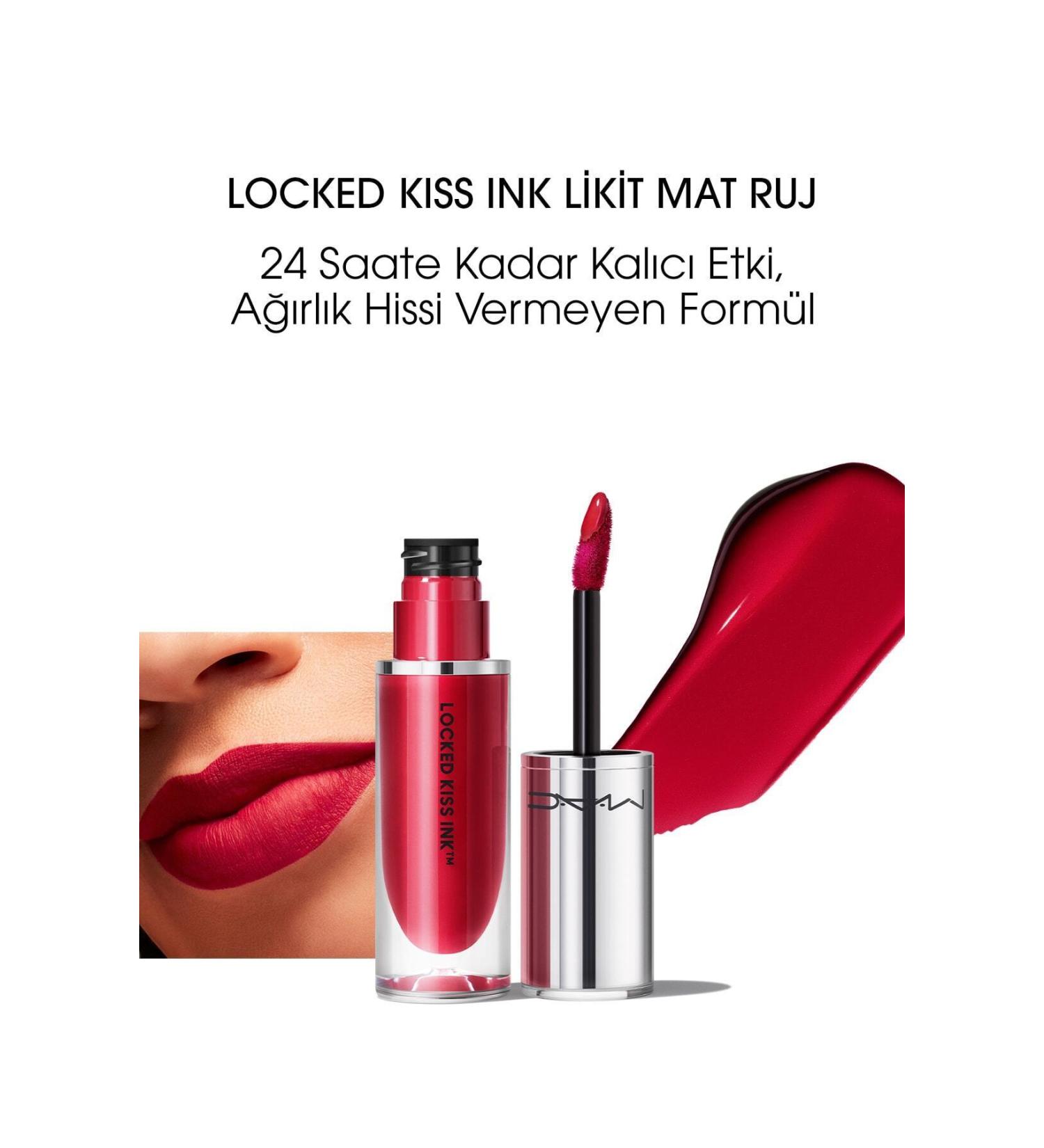 Mac LOCKED K SS INK 24HR INTENSELY P GMENTED LIQUID MATTE LIPSTICK - GOSS P - 4ML PSSN1381