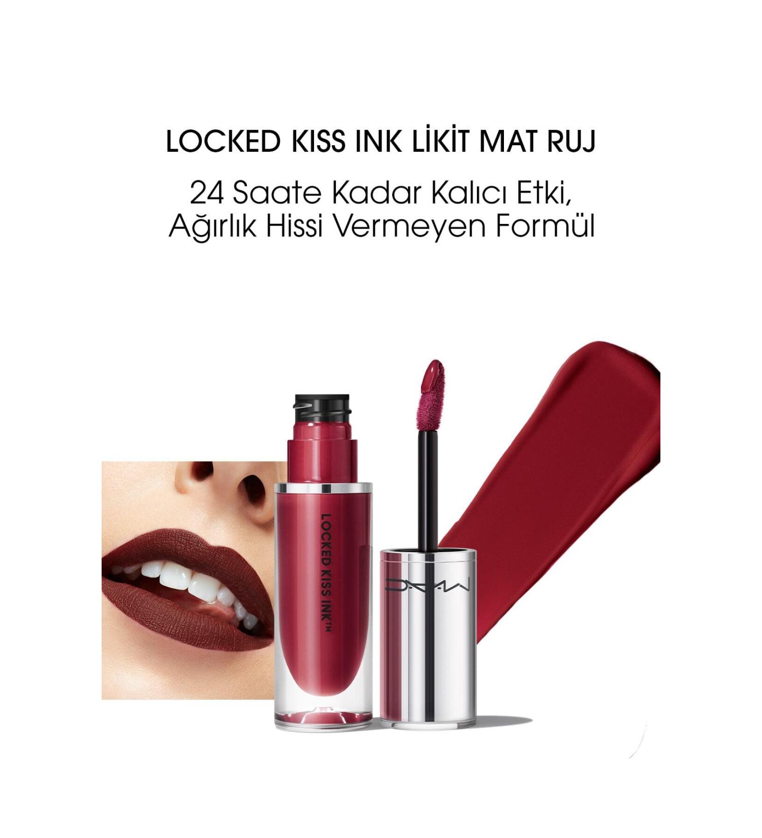 Mac Locked Kiss Ink 24hr Liquid Matte Lipstick - Carnivore - 4ml -NEW.