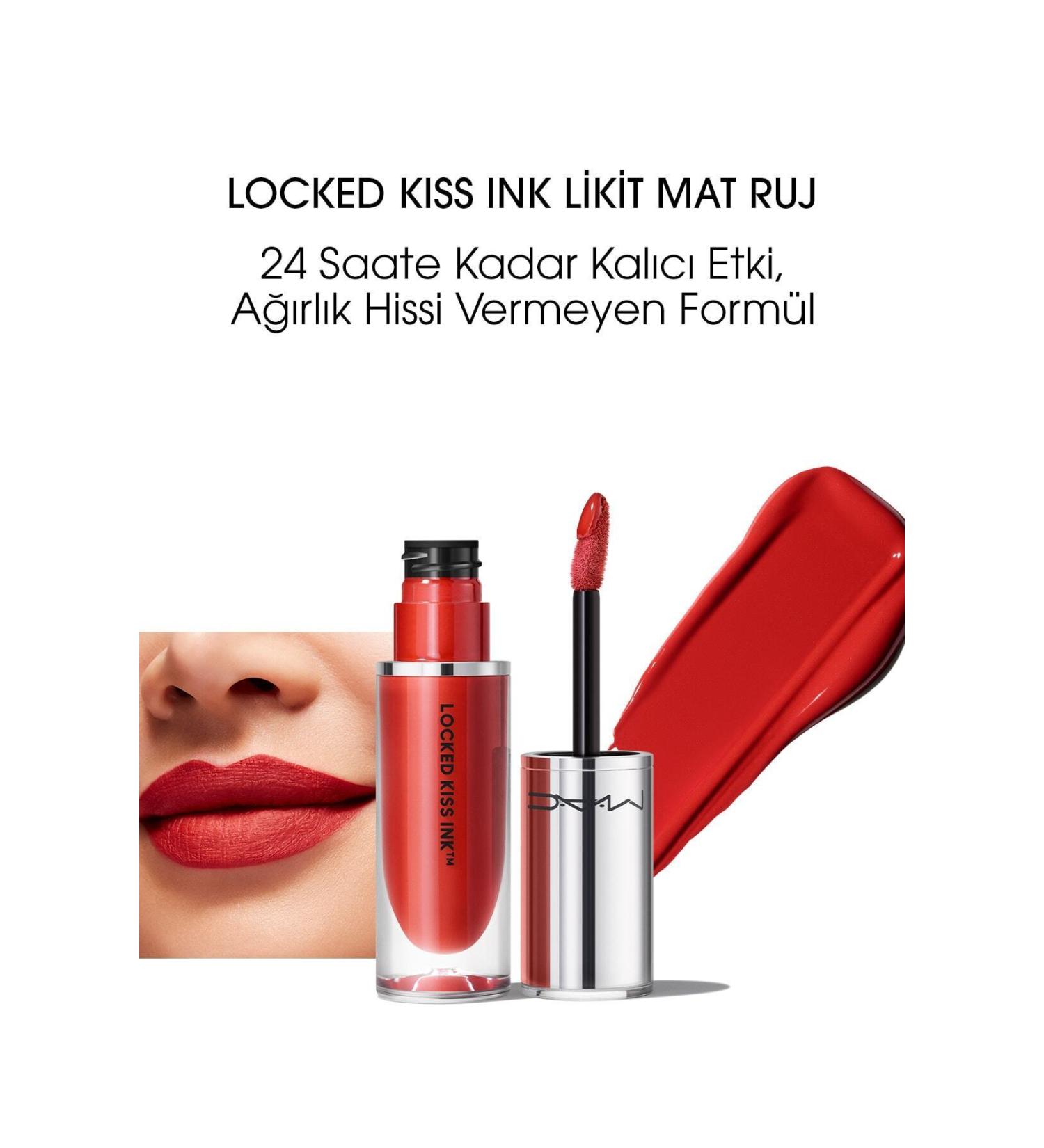 Mac Locked Kiss Ink 24hr Liquid Matte Lipstick - Doyenne - 4ml shinee9