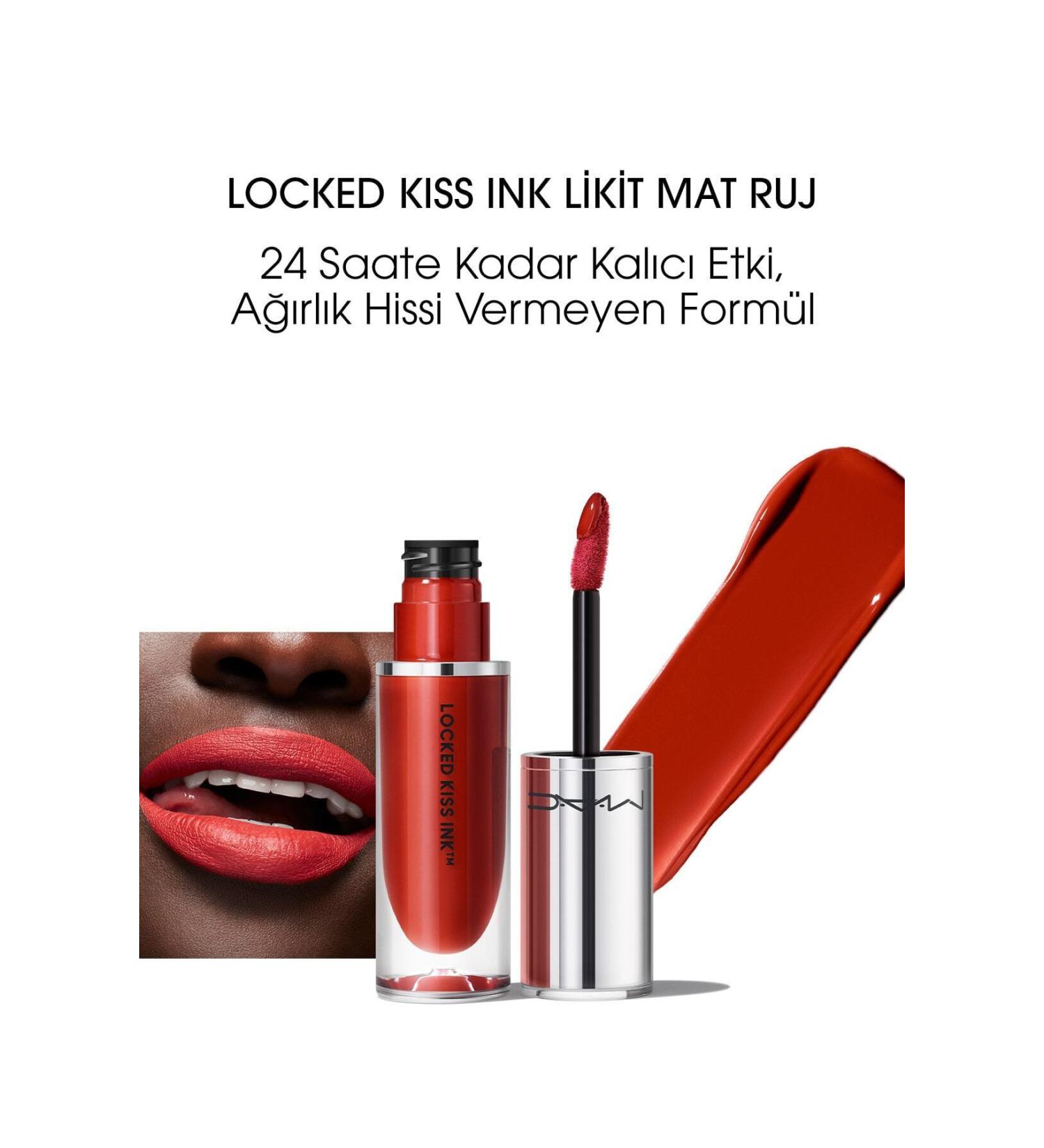 Mac LOCKED K SS INK 24HR LIQUID MATTE LIPSTICK - EXTRA CHILI - 4ML PSSN229
