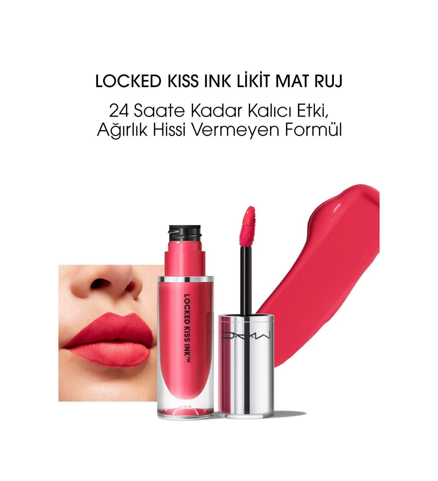 Mac MAC LOCKED K SS INK INTENSE PIGMENT 24HR LIQUID MATTE LIPSTICK - HYPERBOLE - 4ML DEMBA1601