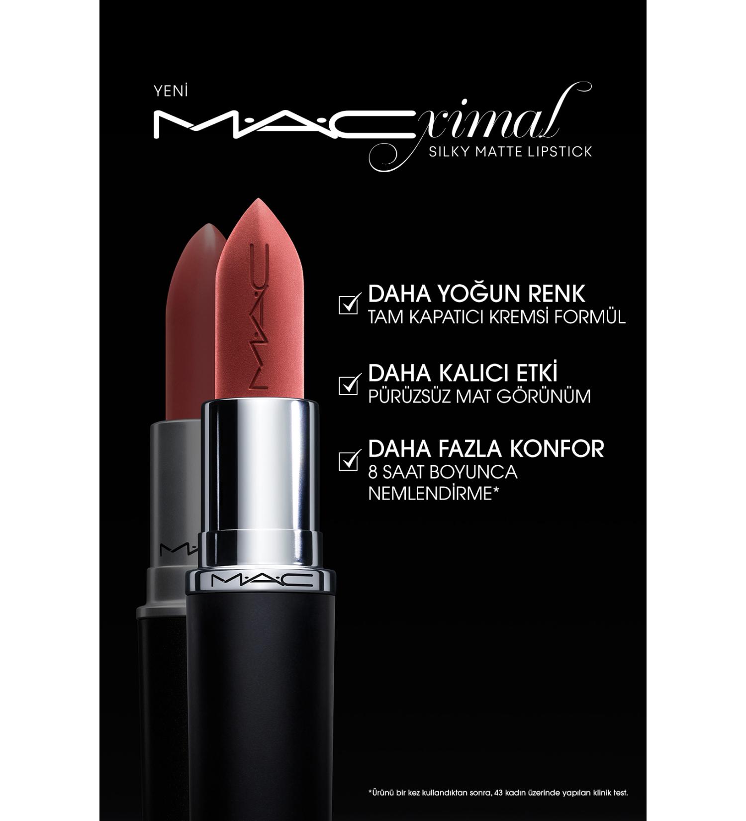 Mac NEW - M A CXIMAL SILKY MATTE LIPSTICK / SILKY MATTE FINISH - Buy Online on GoSupps.com