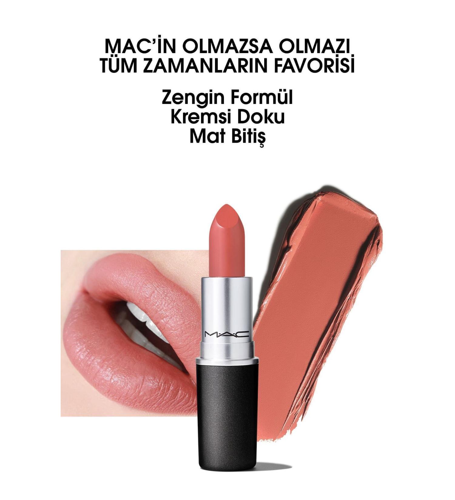 Mac Rich Creamy Matte Finish Lipstick - Velvet Teddy 3 G - Buy Online on GoSupps.com