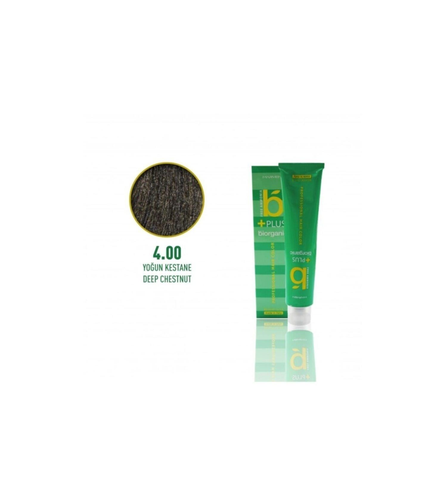Biorganic Plus Ammonia Free Hair Dye Intense Chestnut 4.00 60ml