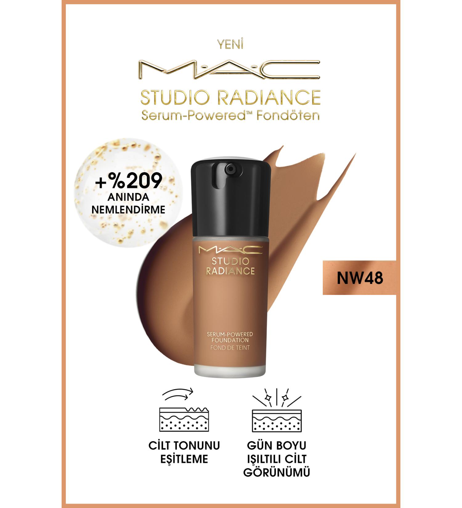 Mac Studio Radiance Serum-powered Luminous Finish Skincare Foundation - Nw48 - 30ml - Buy Online on GoSupps.com