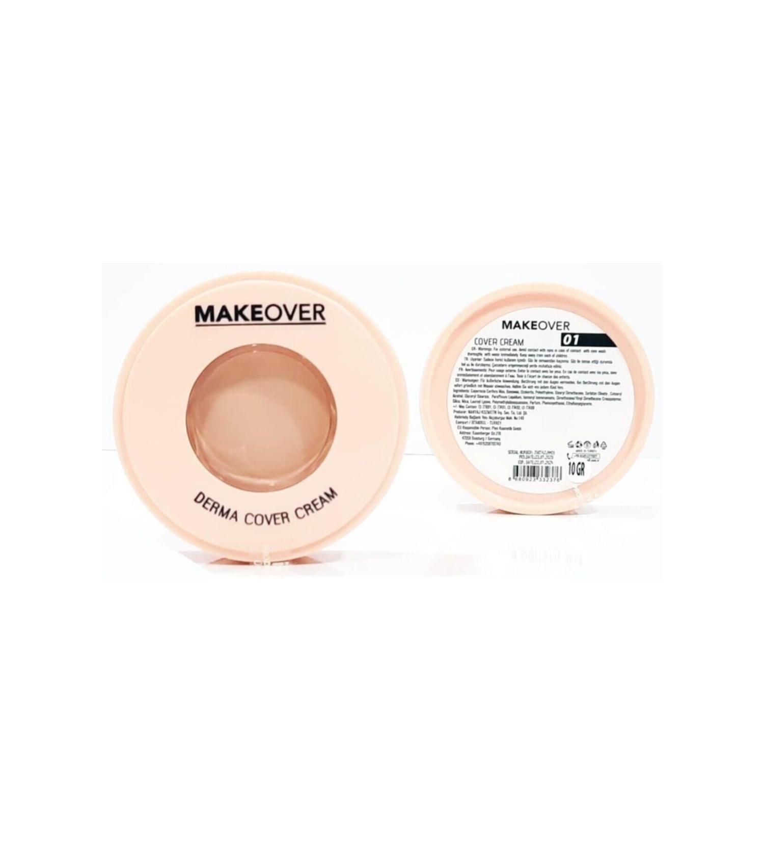 Makeover Derma Cover Cream 01 - Pata Cream Foundation - Buy Online on GoSupps.com
