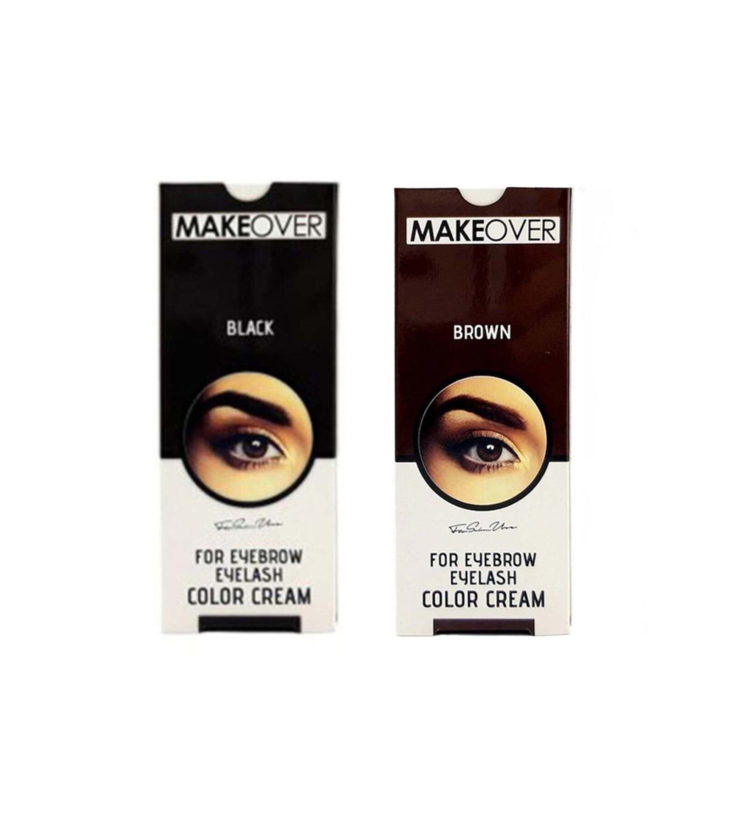 Makeover Magic Eyebrow Eyelash Dye Trial Set - Black + Brown